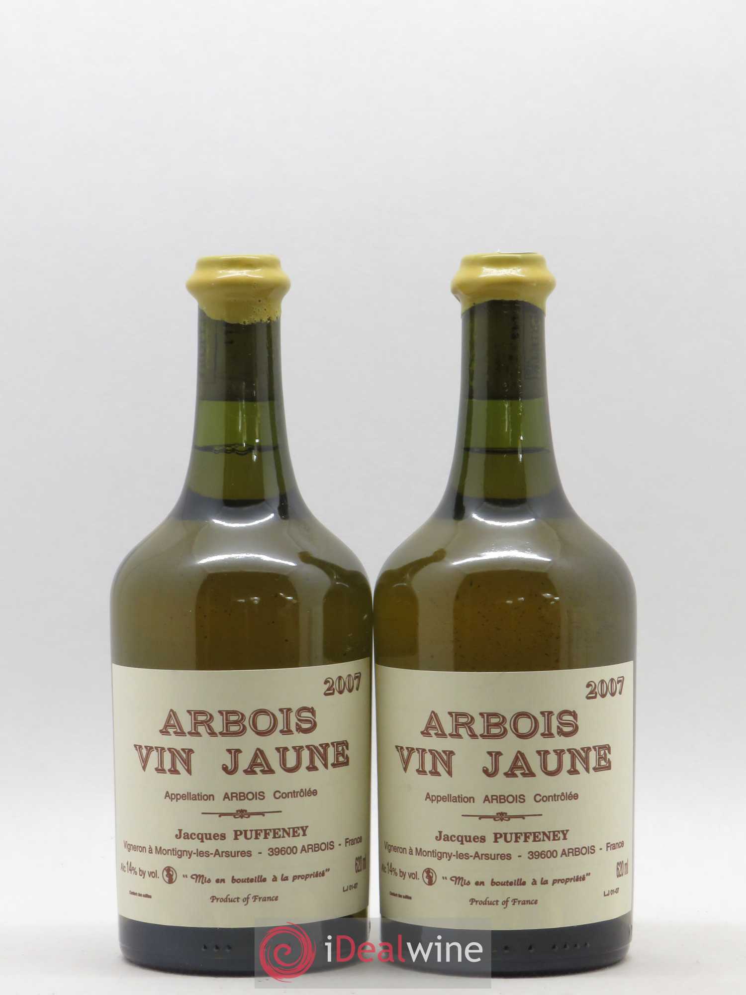 Arbois Vin Jaune Jacques Puffeney 2007 - Lot de 2 bouteilles - 0