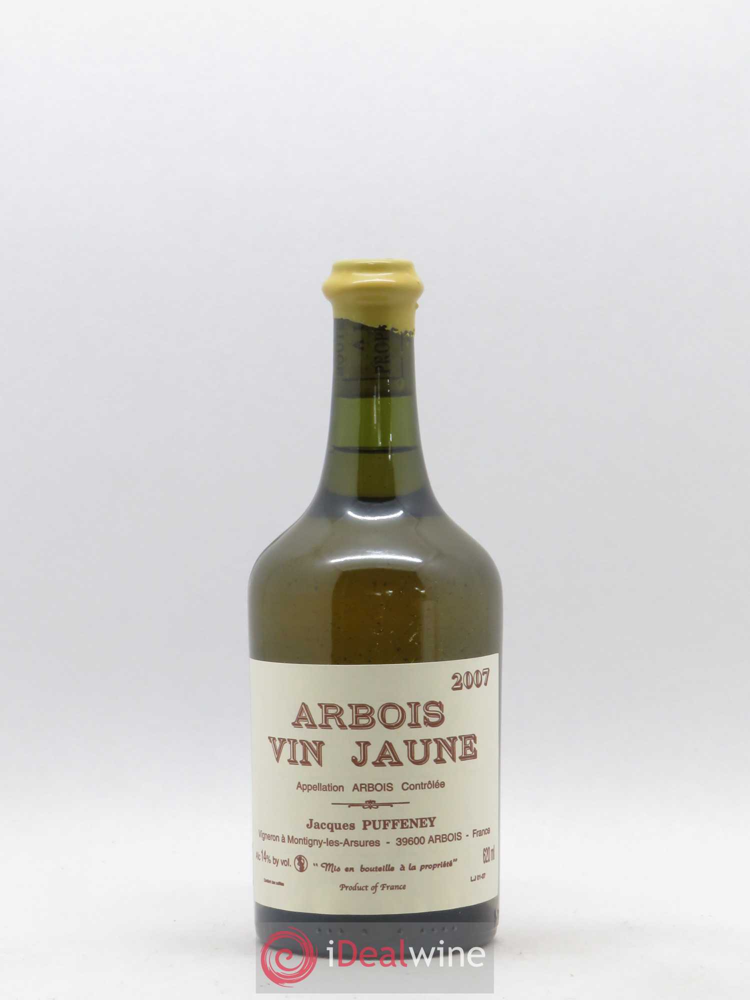 Arbois Vin Jaune Jacques Puffeney 2007 - Lot de 1 bouteille - 0