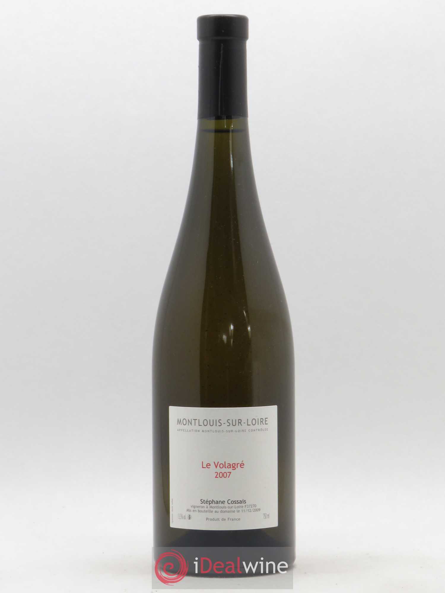 Montlouis-sur-Loire Le Volagré Stéphane Cossais 2007 - Lot de 1 bouteille - 0