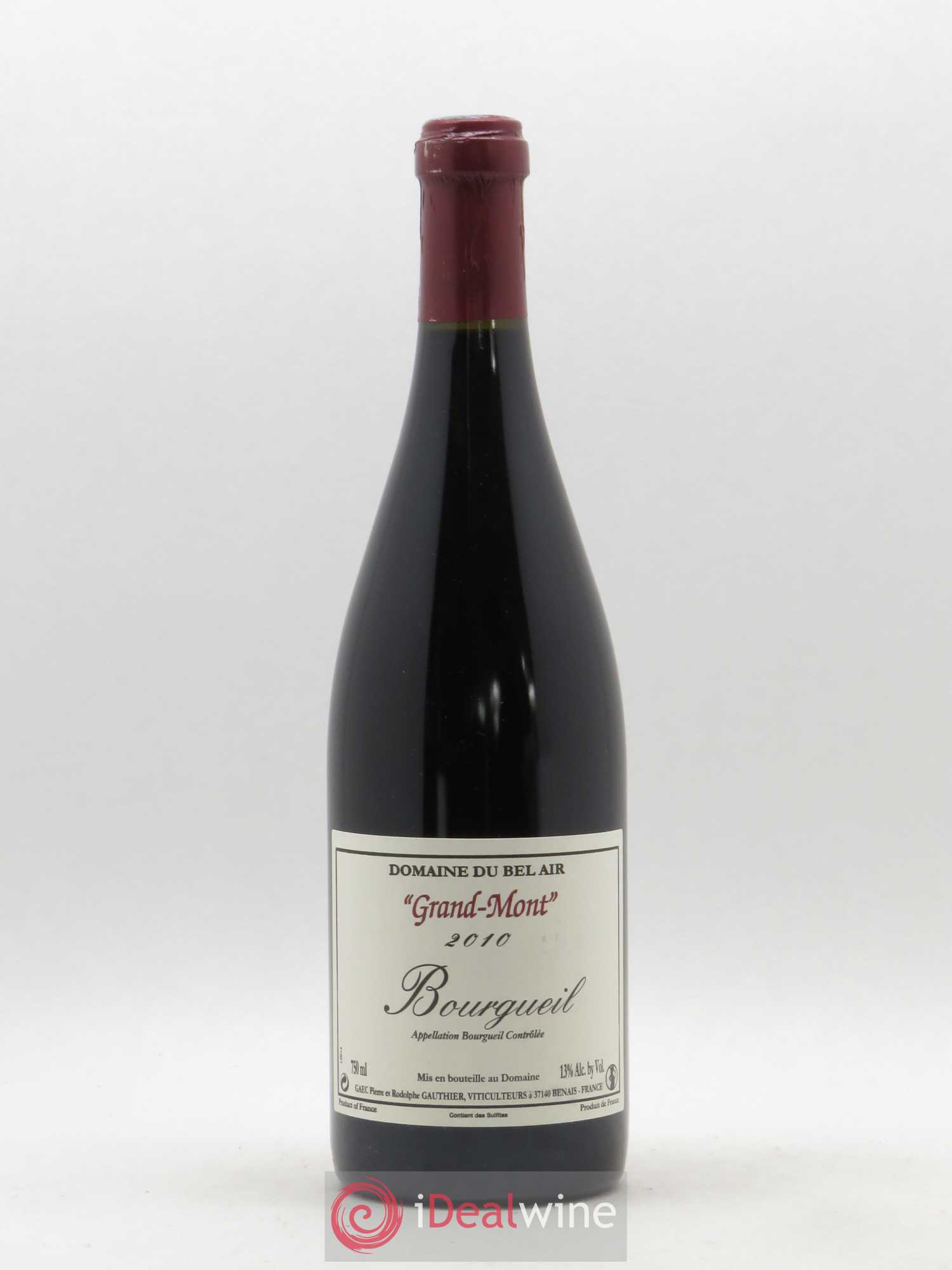 Bourgueil Grand Mont Domaine du Bel Air 2010 - Lot de 1 bouteille - 0