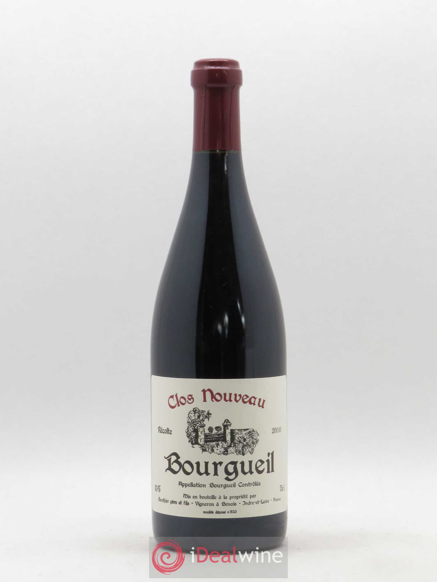 Bourgueil Clos Nouveau Domaine du Bel Air 2010 - Lot de 1 bouteille - 0