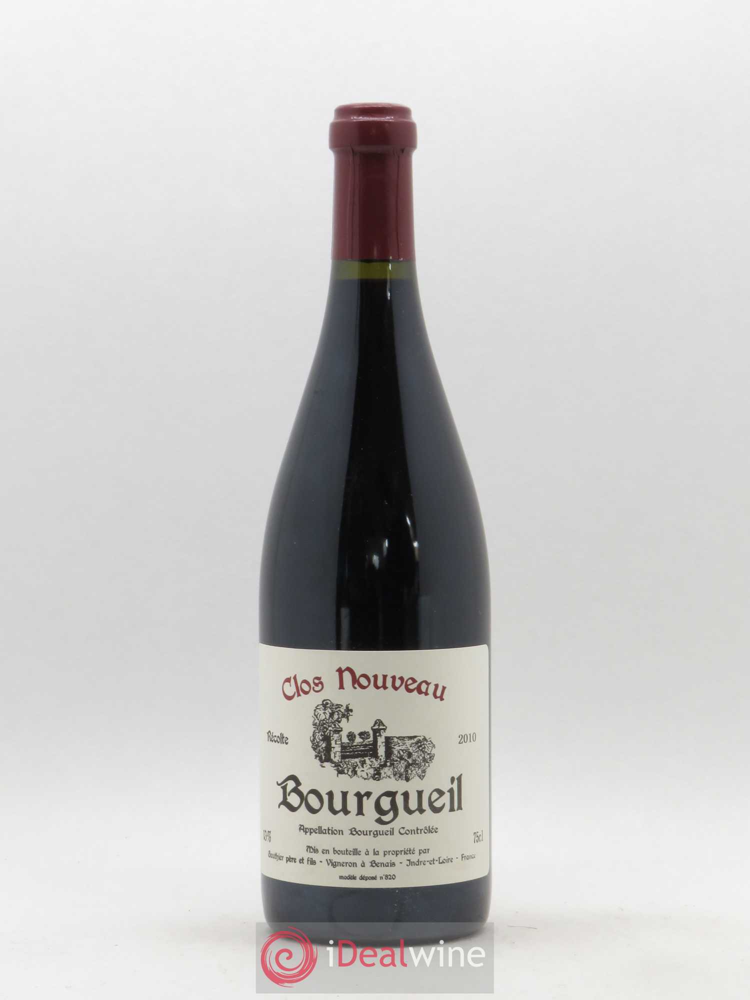 Bourgueil Clos Nouveau Domaine du Bel Air 2010 - Lot de 1 bouteille - 0