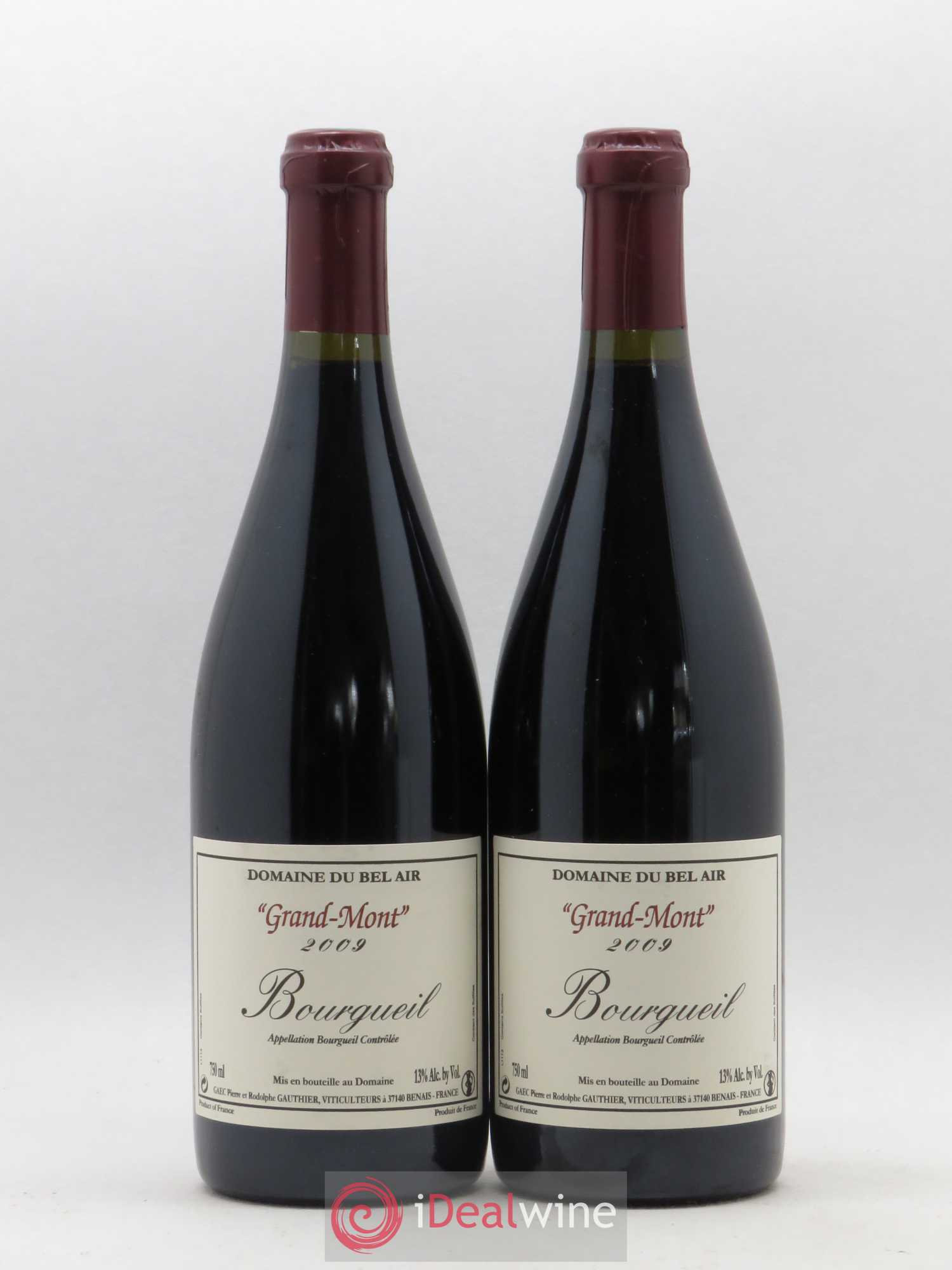 Bourgueil Grand Mont Domaine du Bel Air 2009 - Lot de 2 bouteilles - 0