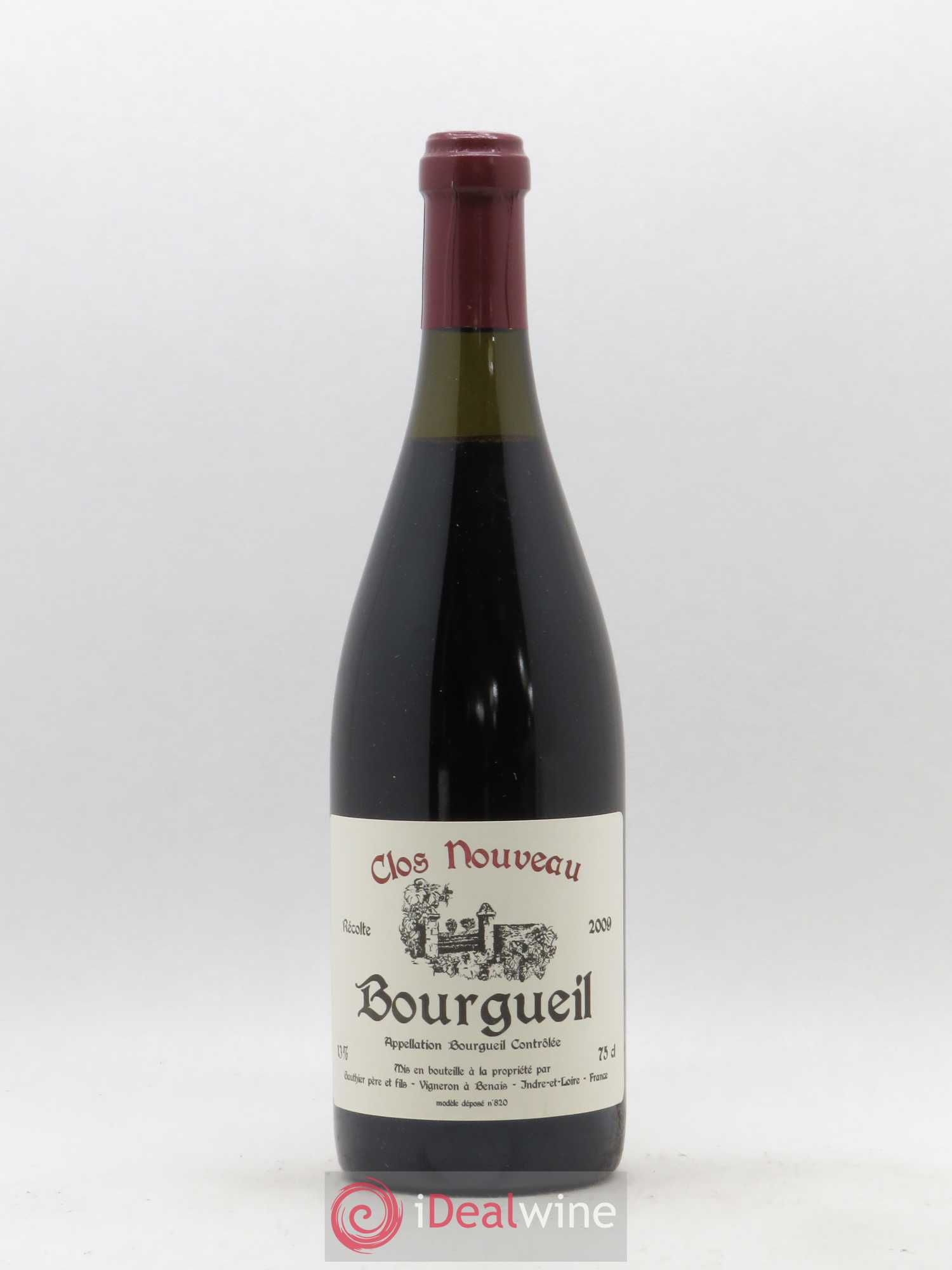 Bourgueil Clos Nouveau Domaine du Bel Air 2009 - Lot de 1 bouteille - 0