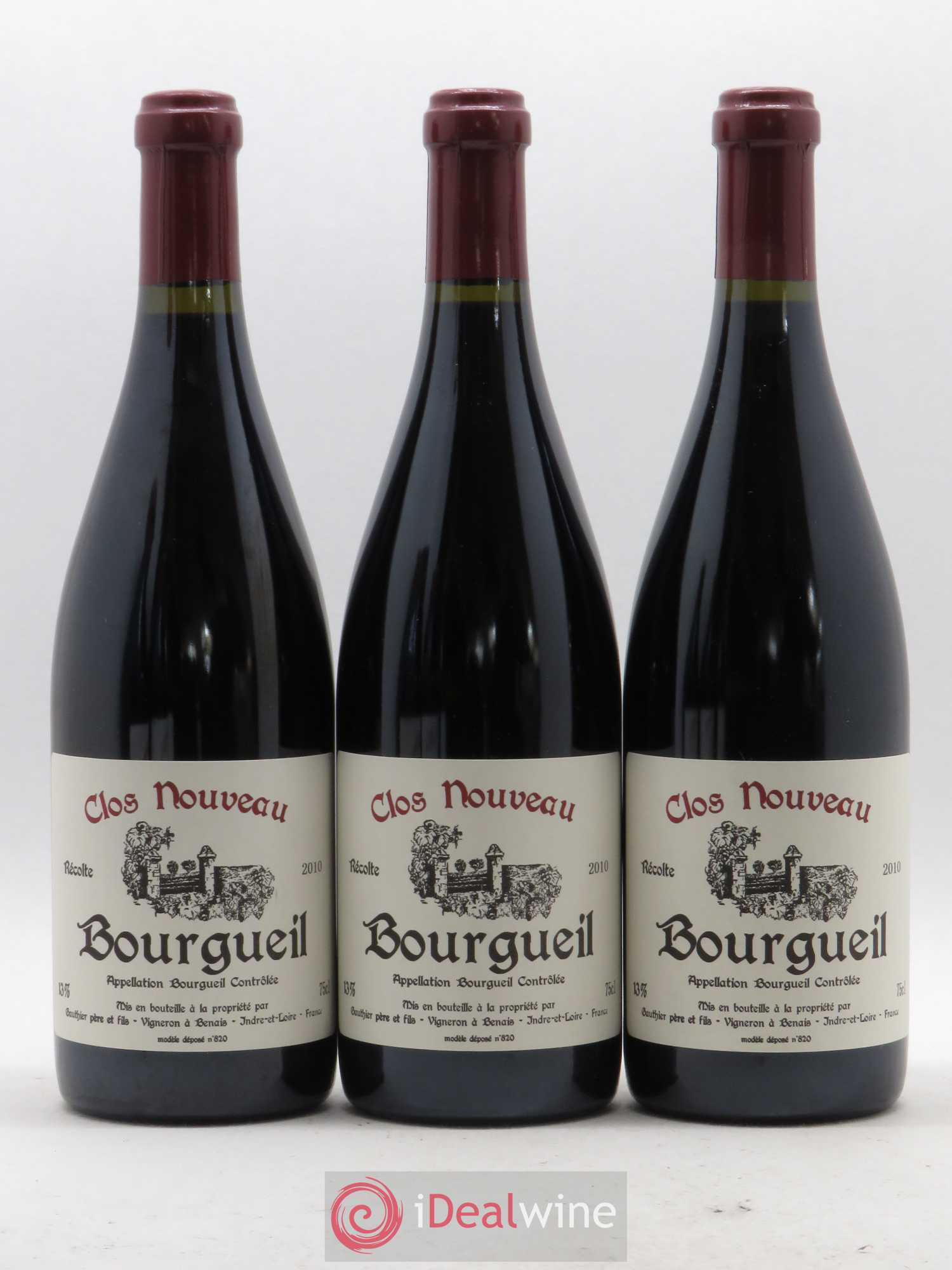 Bourgueil Clos Nouveau Domaine du Bel Air 2010 - Lot de 6 bouteilles - 2