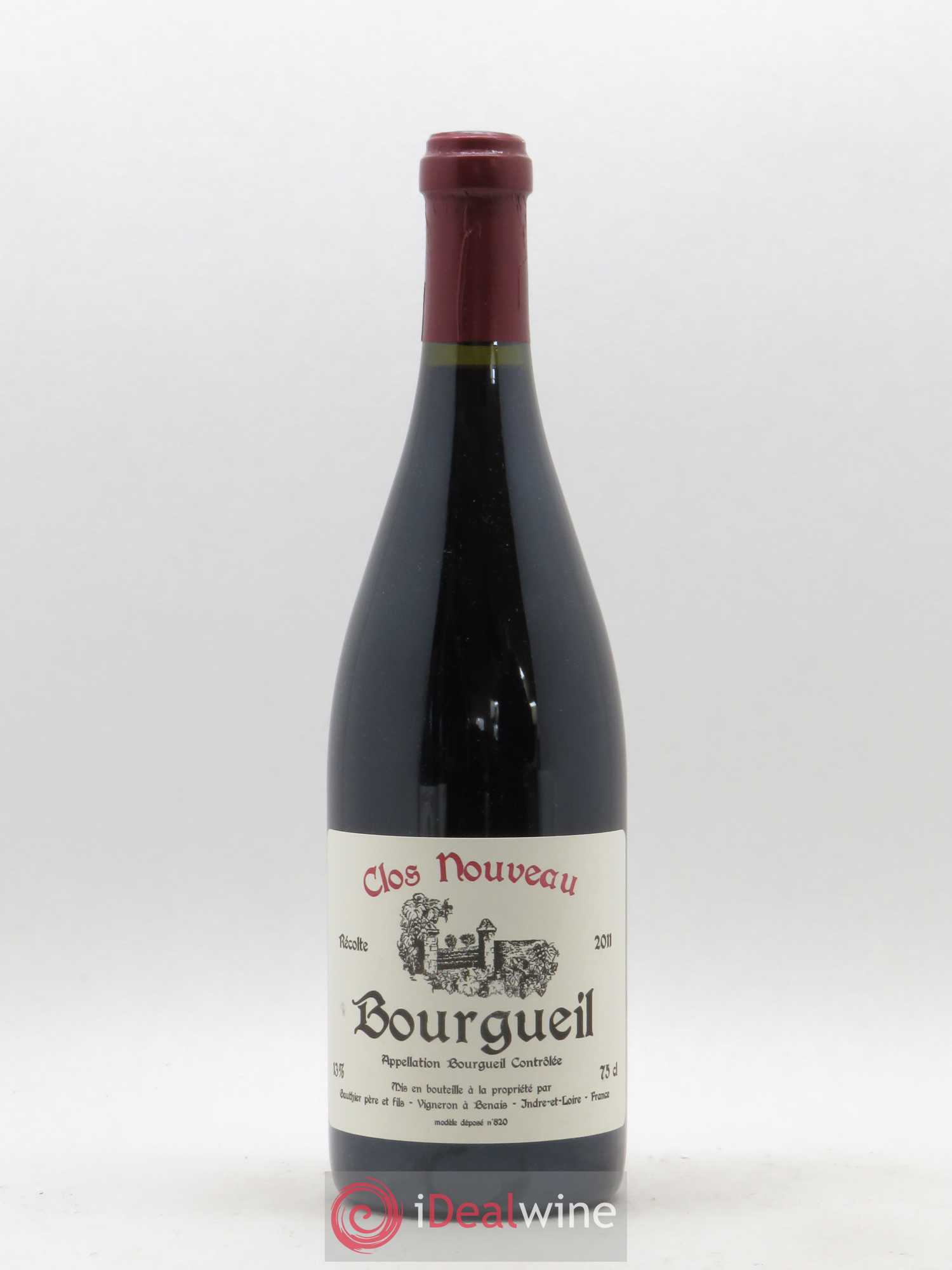 Bourgueil Clos Nouveau Domaine du Bel Air 2011 - Lot de 1 bouteille - 0