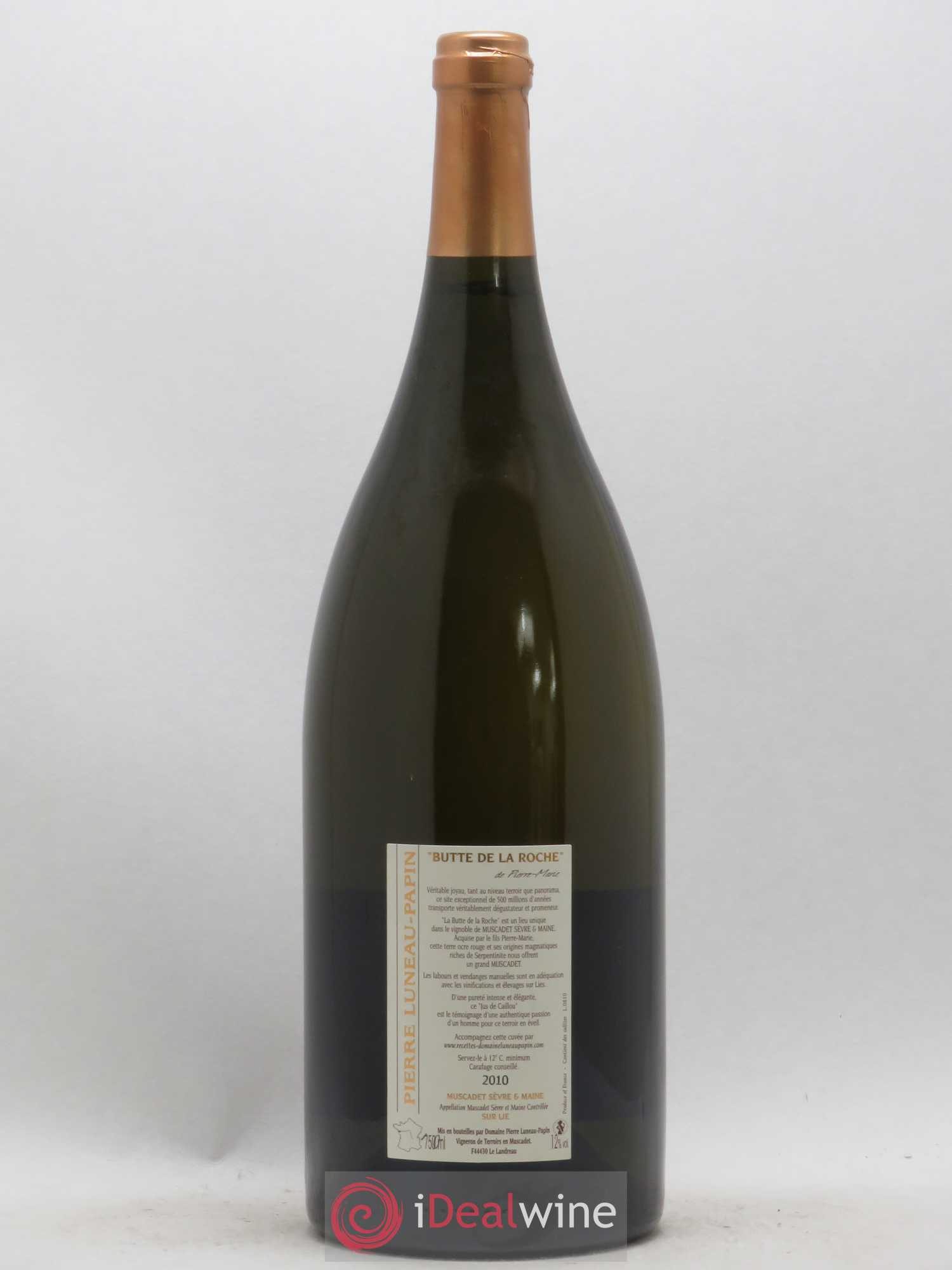 Muscadet-Sèvre-et-Maine Terre de Pierre Butte de la Roche Domaine Luneau Papin 2010 - Posten von 1 Magnum - 1