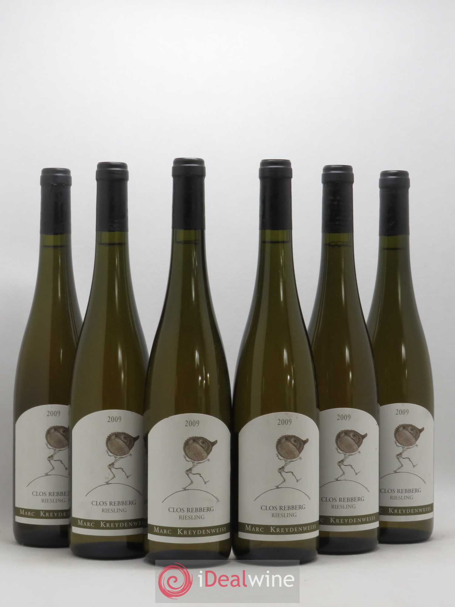 Alsace Riesling Cru d'Alsace Clos Rebberg Marc Kreydenweiss 2009 - Lot de 6 bouteilles - 0
