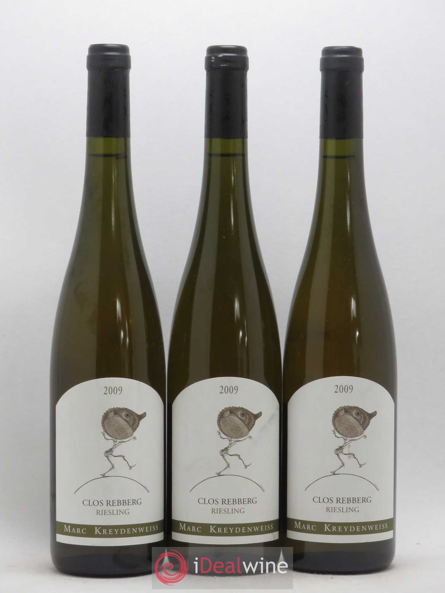 Alsace Riesling Cru d'Alsace Clos Rebberg Marc Kreydenweiss 2009 - Lot de 3 bouteilles - 0