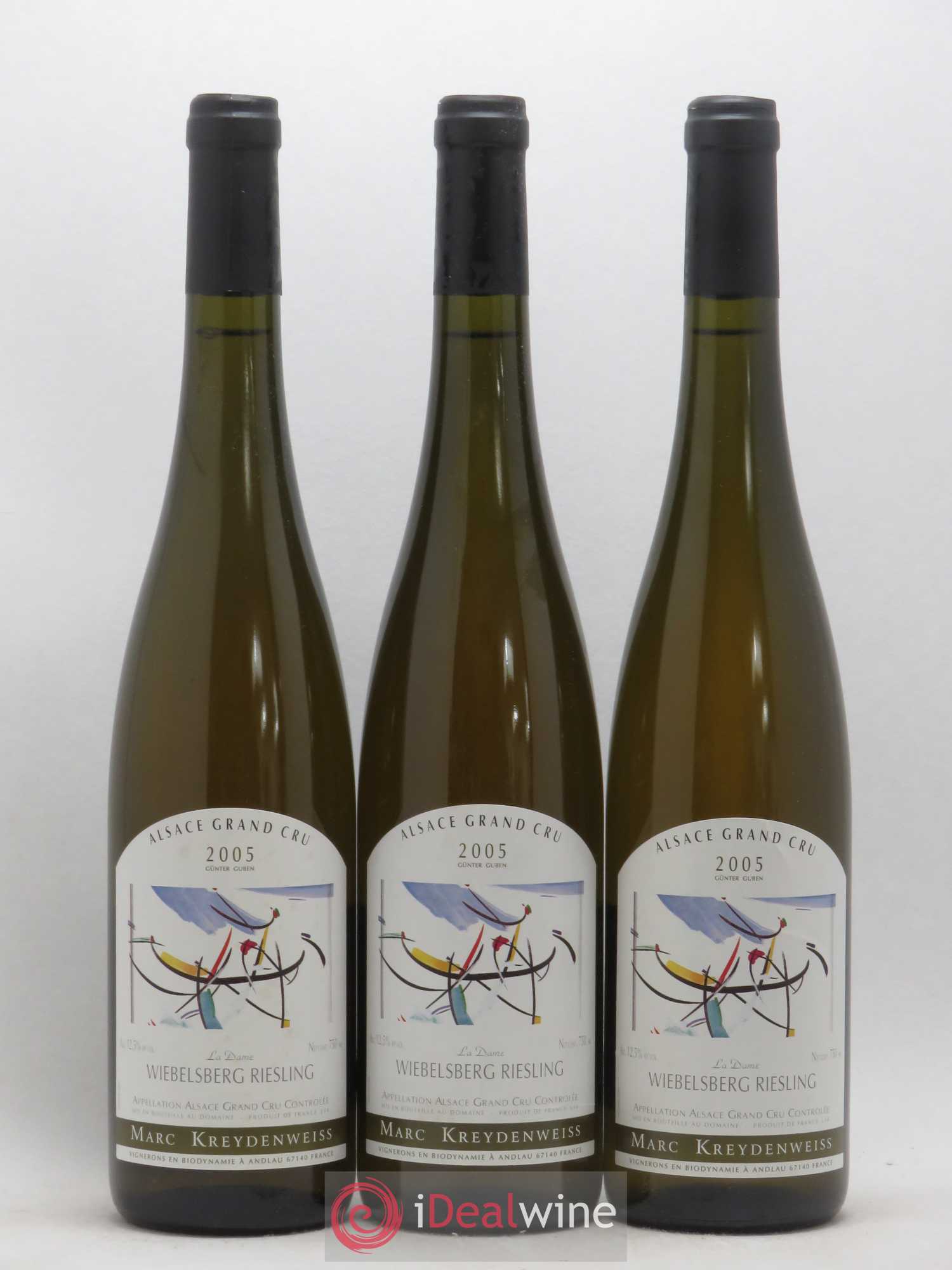 Alsace Riesling Grand Cru Wiebelsberg Marc Kreydenweiss 2005 - Lot de 3 bouteilles - 0