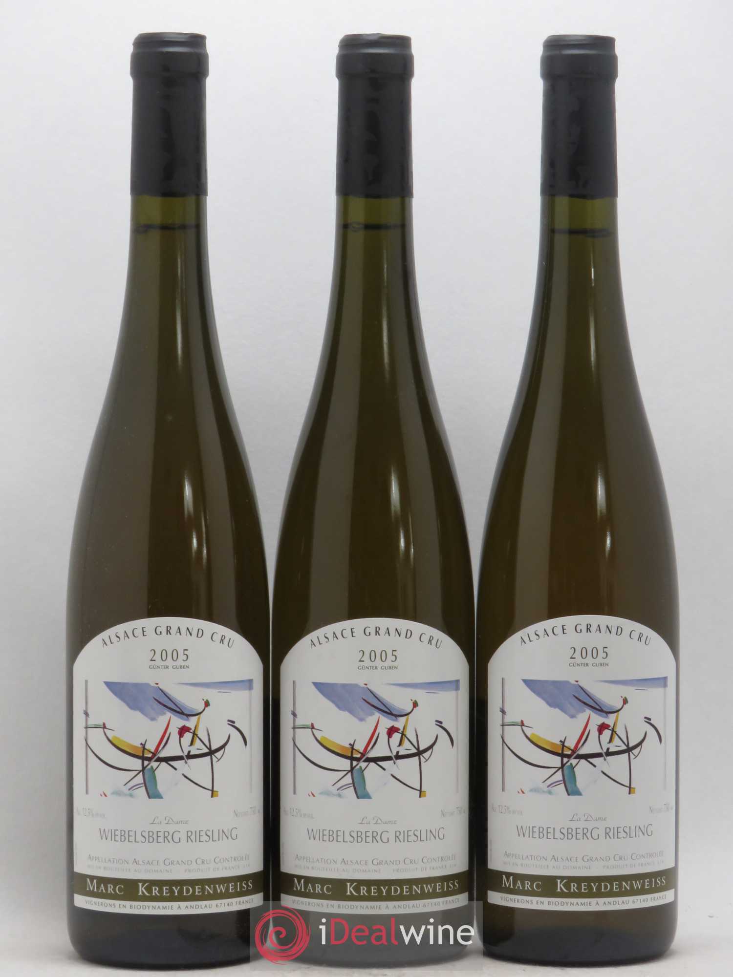 Alsace Riesling Grand Cru Wiebelsberg Marc Kreydenweiss 2005 - Lot de 3 bouteilles - 0