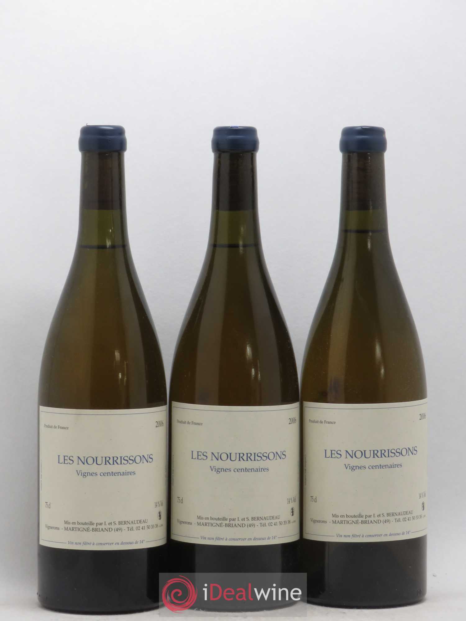 Vin de France Les Nourrissons Stéphane Bernaudeau 2006 - Lot of 6 bottles - 1