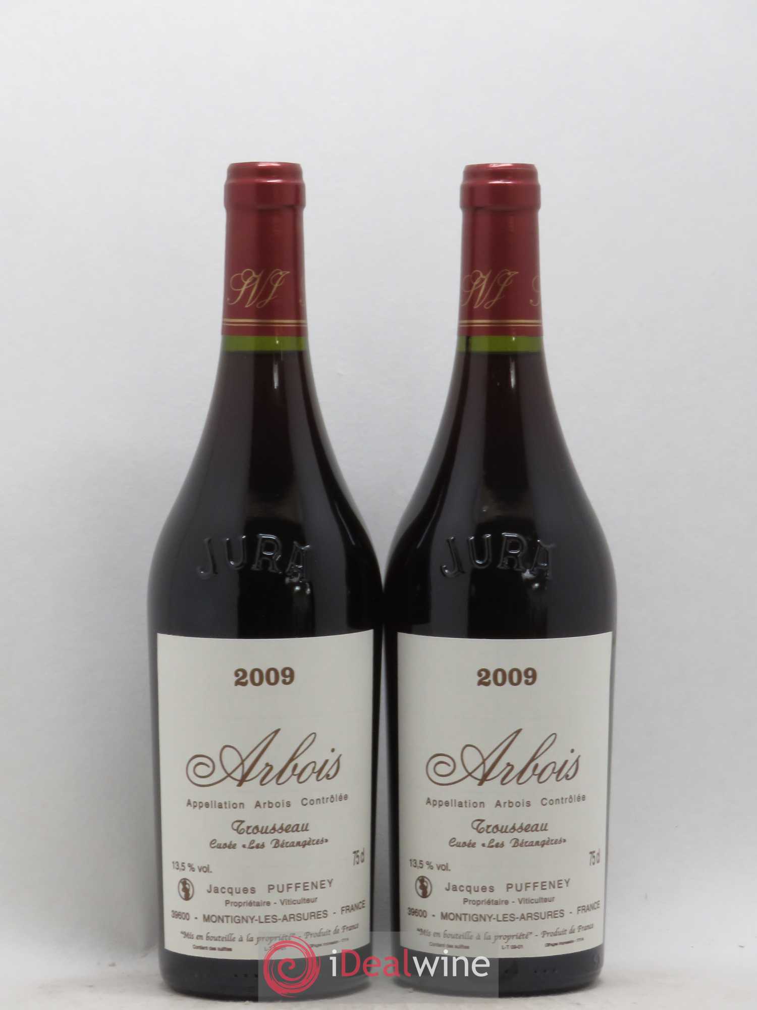 Arbois Trousseau Cuvée Les Bérangères Jacques Puffeney 2009 - Lot de 2 bouteilles - 0