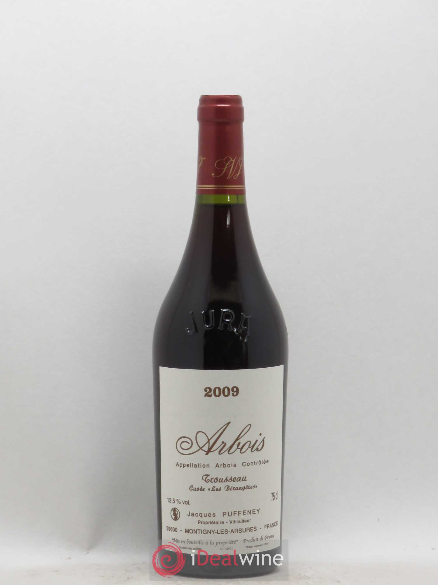 Arbois Trousseau Cuvée Les Bérangères Jacques Puffeney 2009 - Lot de 1 bouteille - 0