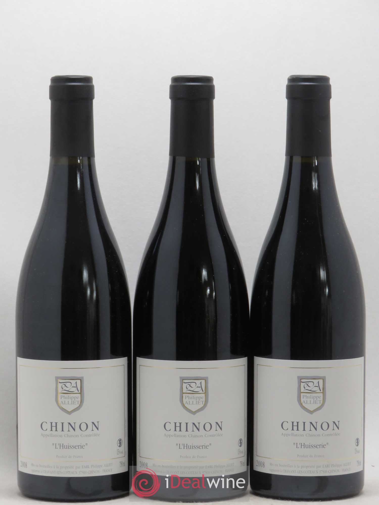 Chinon L'Huisserie Philippe Alliet 2008 - Lot de 3 bouteilles - 0