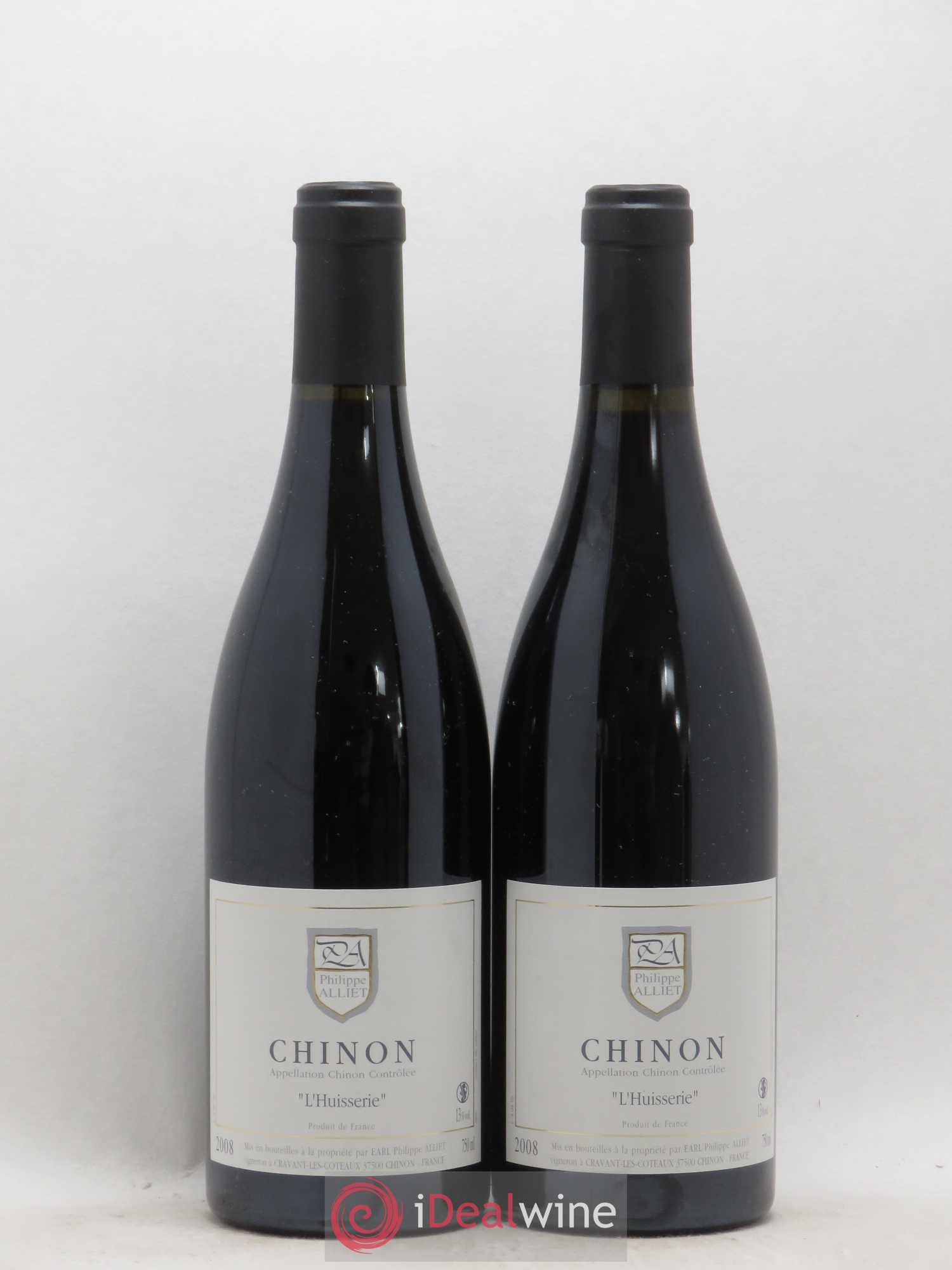 Chinon L'Huisserie Philippe Alliet 2008 - Lot de 2 bouteilles - 0