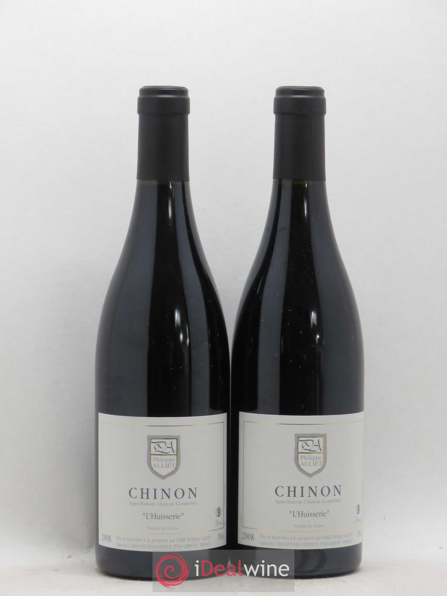 Chinon L'Huisserie Philippe Alliet 2008 - Lot de 2 bouteilles - 0