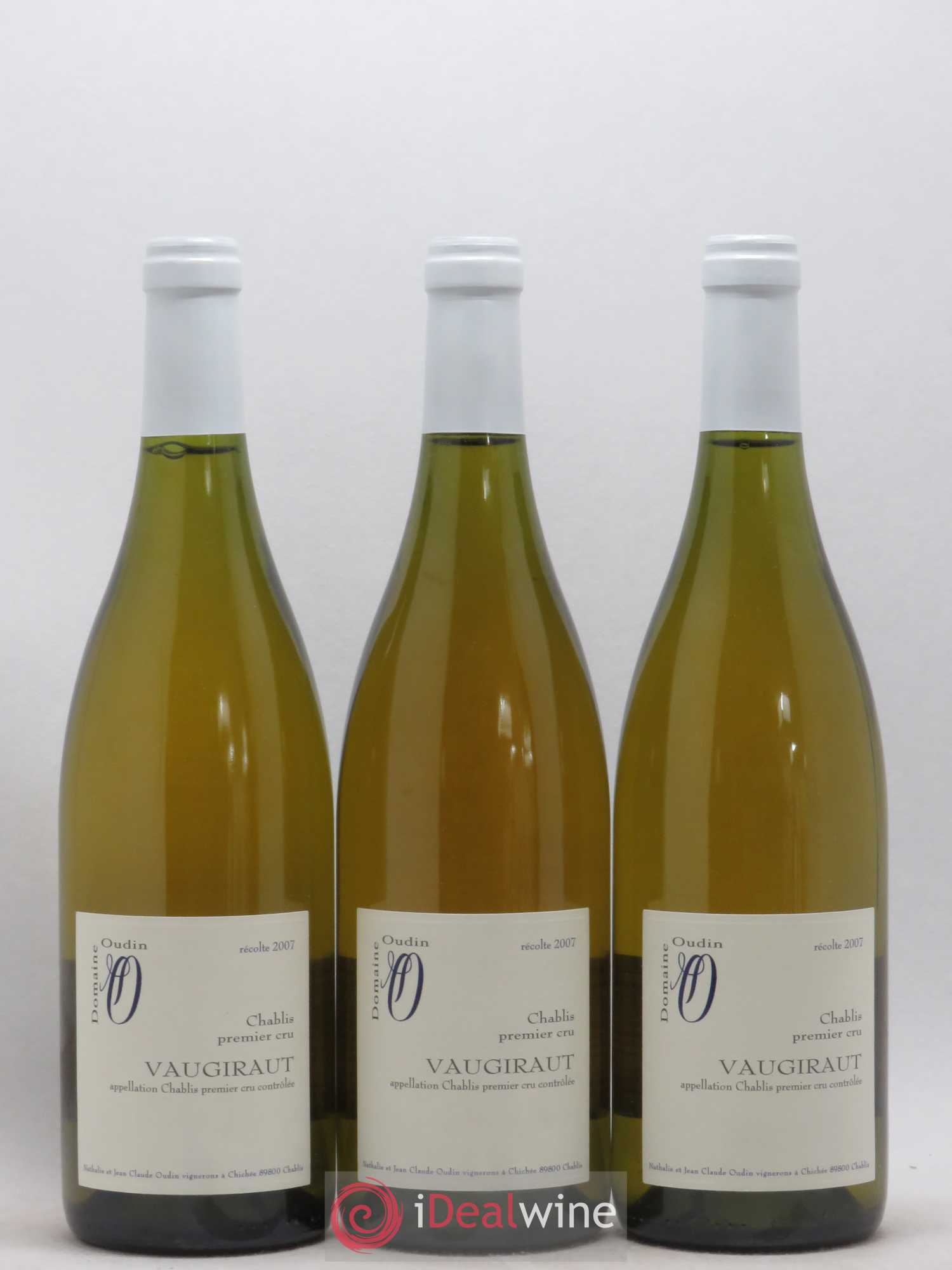 Chablis 1er Cru Vaugiraut Domaine Jean Claude Oudin 2007 - Posten von 3 Flaschen - 0