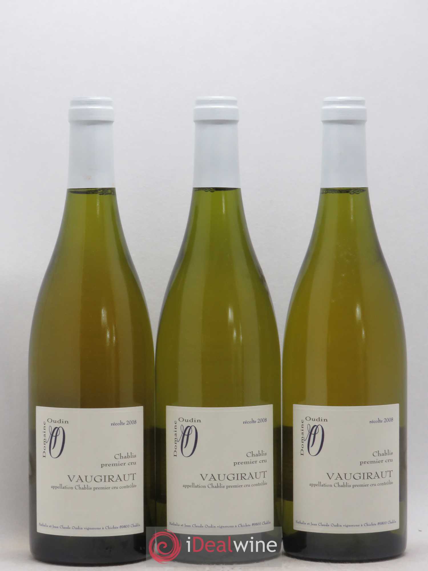 Chablis 1er Cru Vaugiraut Domaine Jean Claude Oudin 2008 - Posten von 6 Flaschen - 1