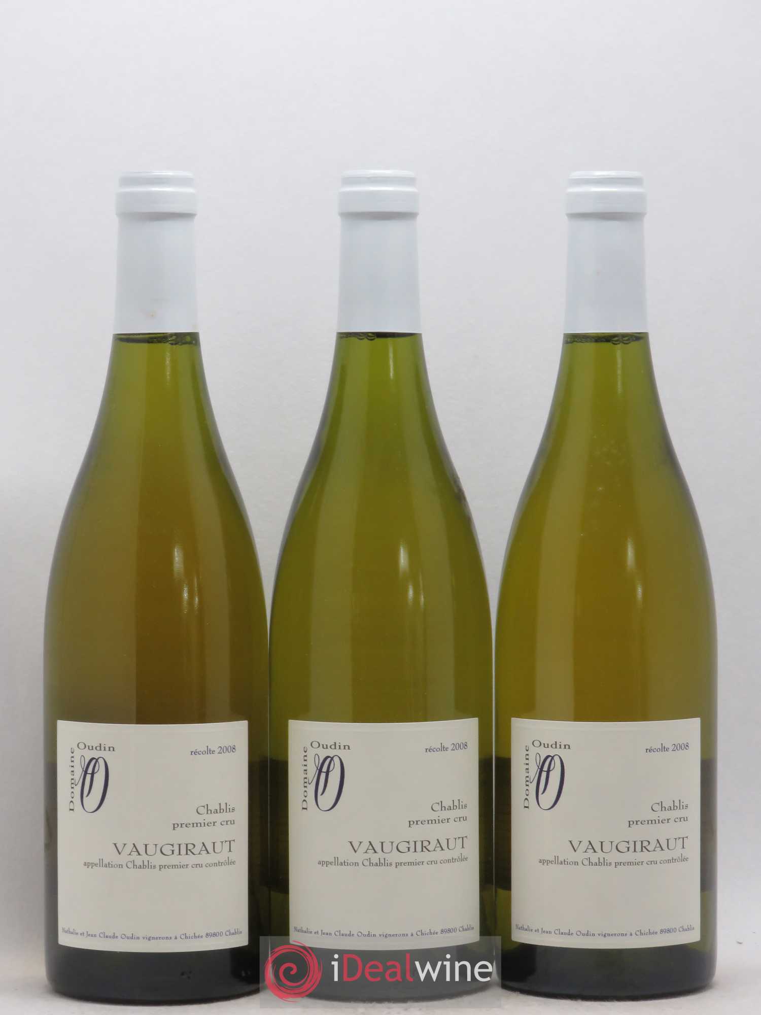 Chablis 1er Cru Vaugiraut Domaine Jean Claude Oudin 2008 - Posten von 6 Flaschen - 2