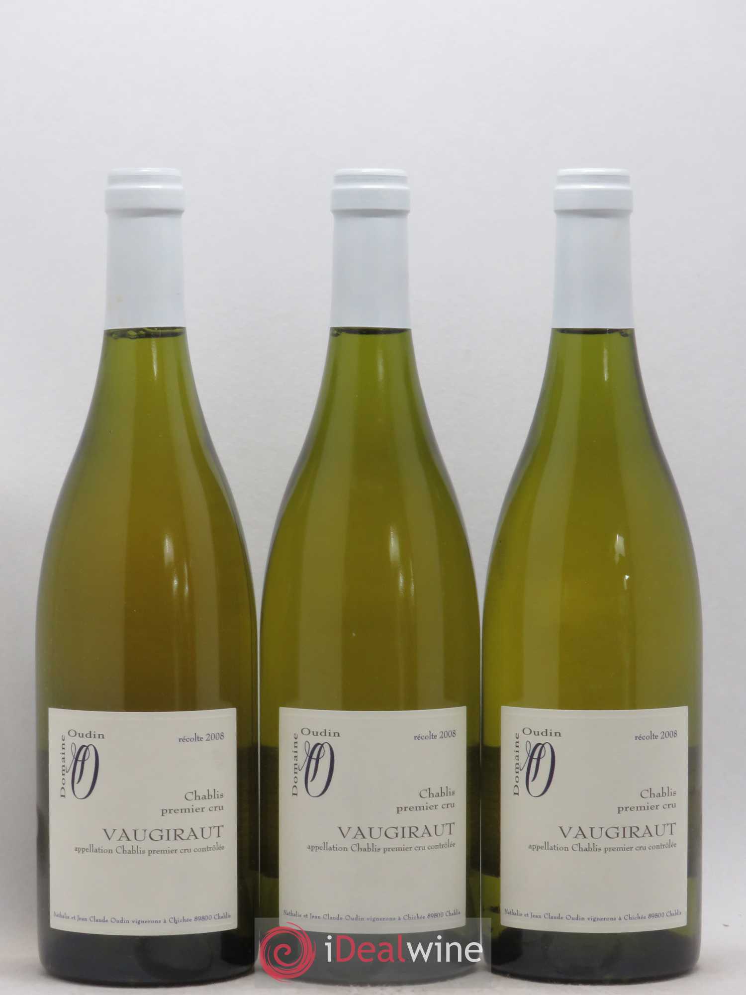 Chablis 1er Cru Vaugiraut Domaine Jean Claude Oudin 2008 - Posten von 3 Flaschen - 0