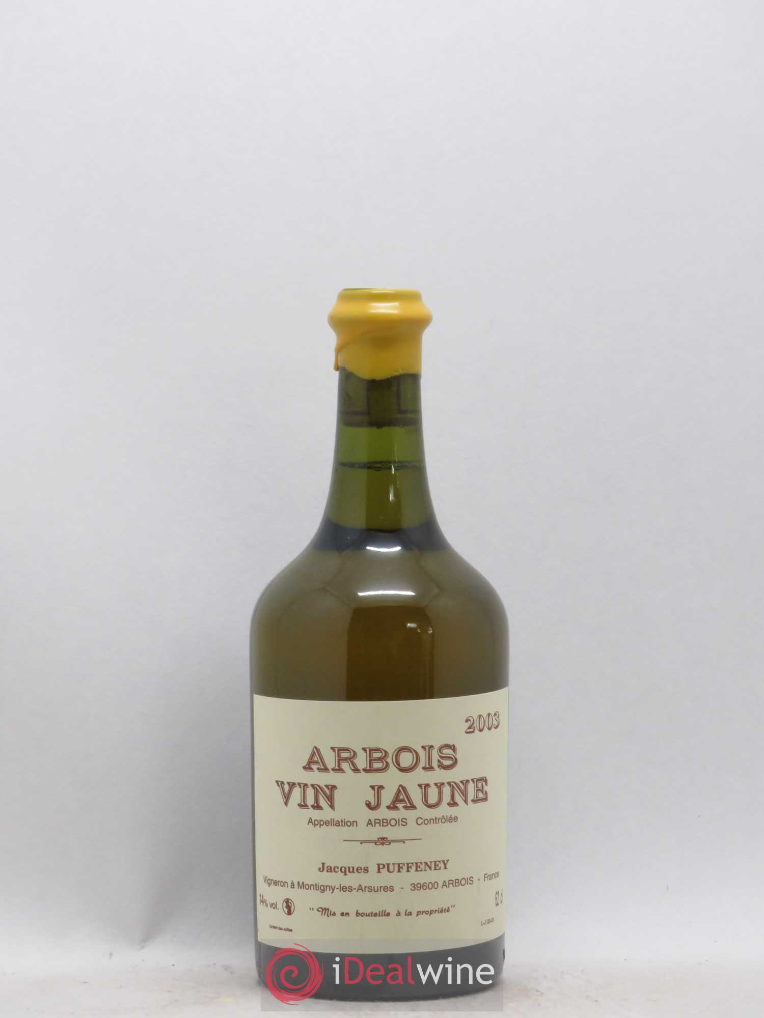 Arbois Vin Jaune Jacques Puffeney 2003 - Lot de 1 bouteille - 0