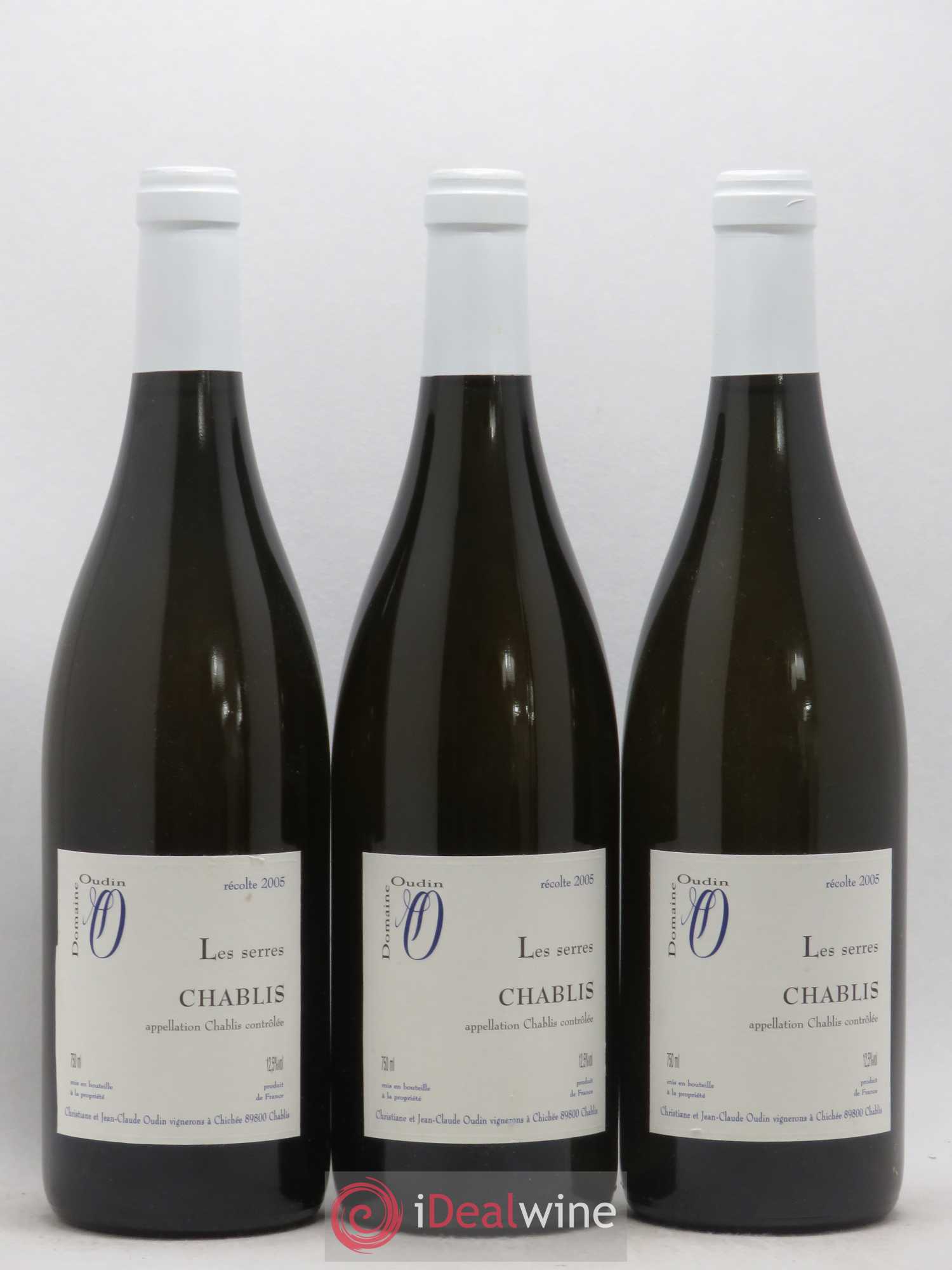 Chablis Les Serres Domaine Jean Claude Oudin 2005 - Posten von 3 Flaschen - 0