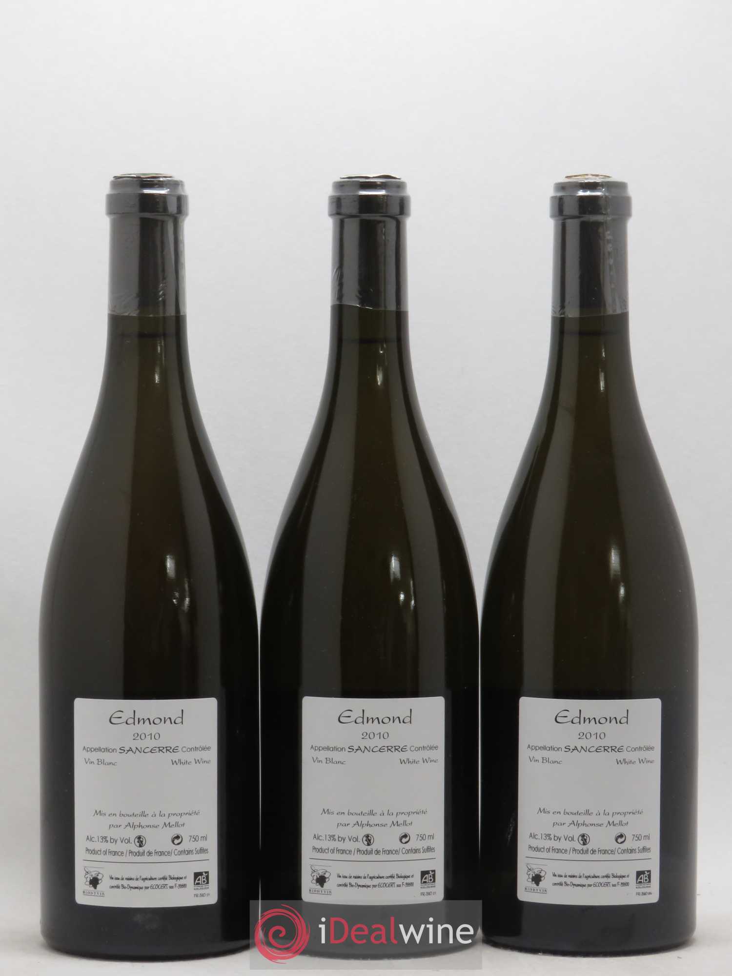 Sancerre Cuvée Edmond Alphonse Mellot 2010 - Lot de 3 bouteilles - 1