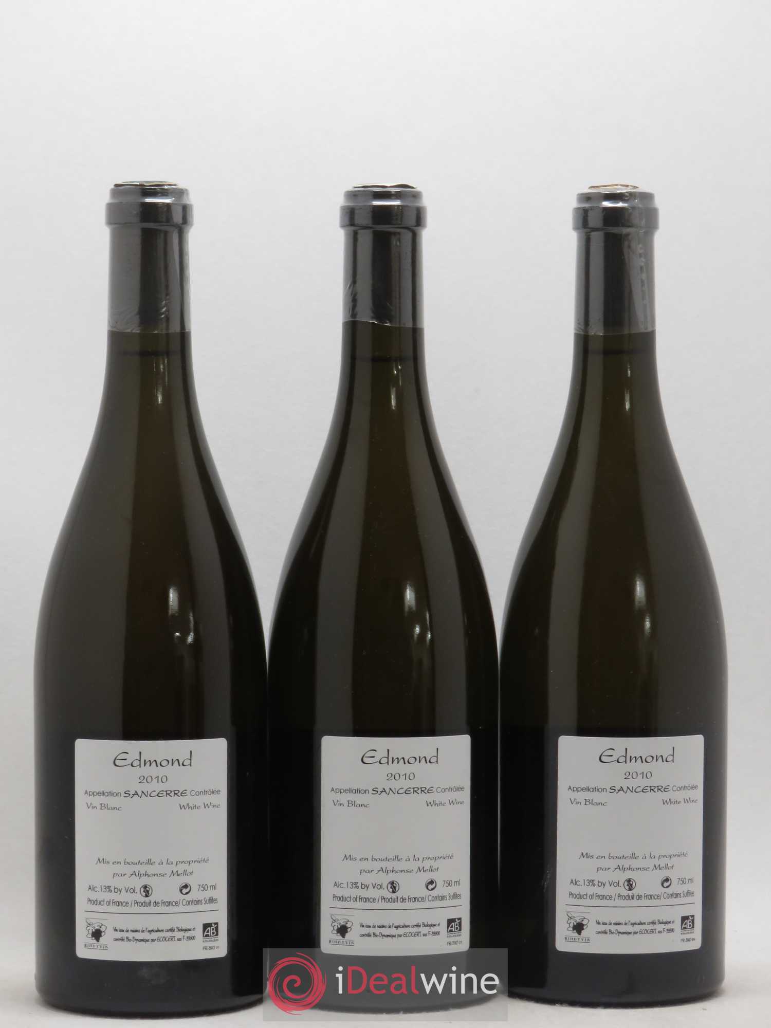 Sancerre Cuvée Edmond Alphonse Mellot 2010 - Lot de 3 bouteilles - 1