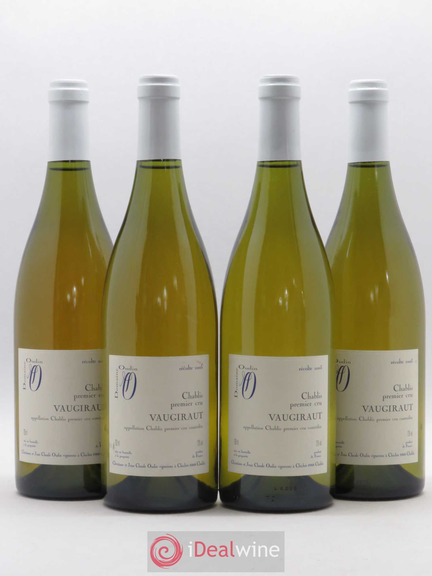 Chablis 1er Cru Vaugiraut Domaine Jean Claude Oudin 2005 - Posten von 4 Flaschen - 0