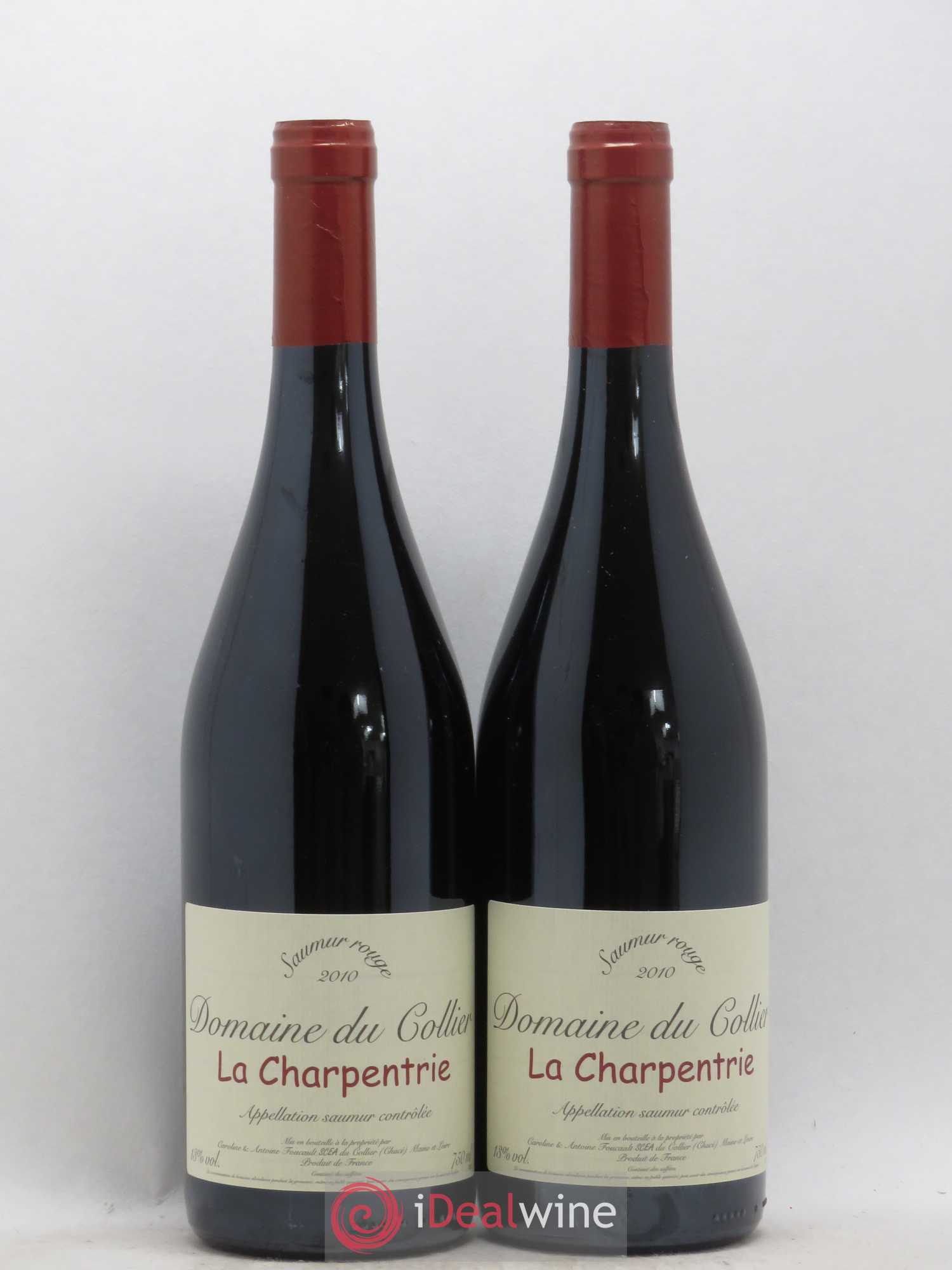 Saumur La Charpentrie Domaine du Collier 2010 - Lot de 2 bouteilles - 0