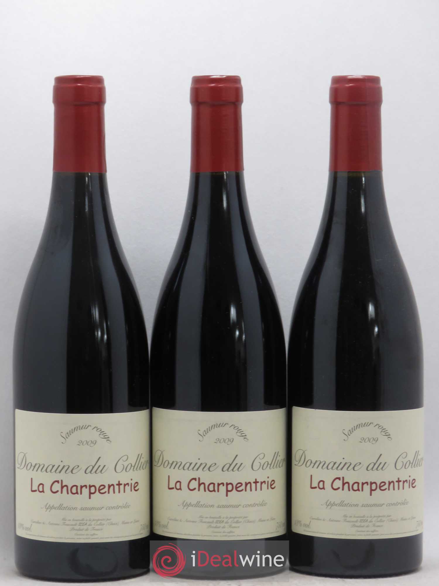 Saumur La Charpentrie Domaine du Collier 2009 - Lot de 3 bouteilles - 0