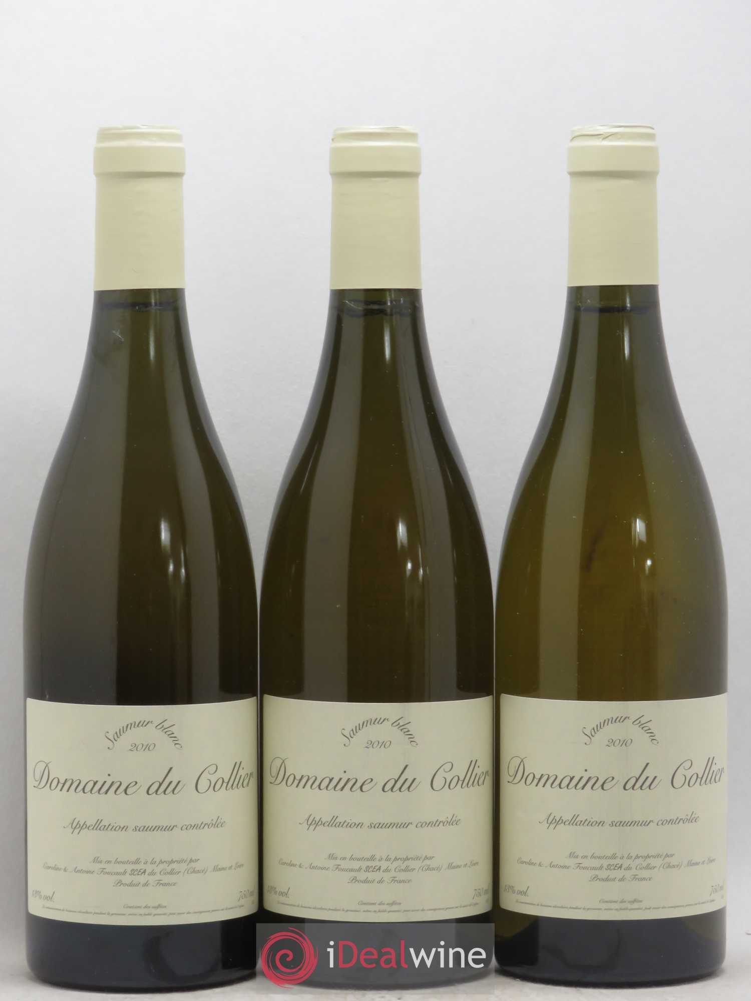 Saumur Domaine du Collier 2010 - Lot de 3 bouteilles - 0