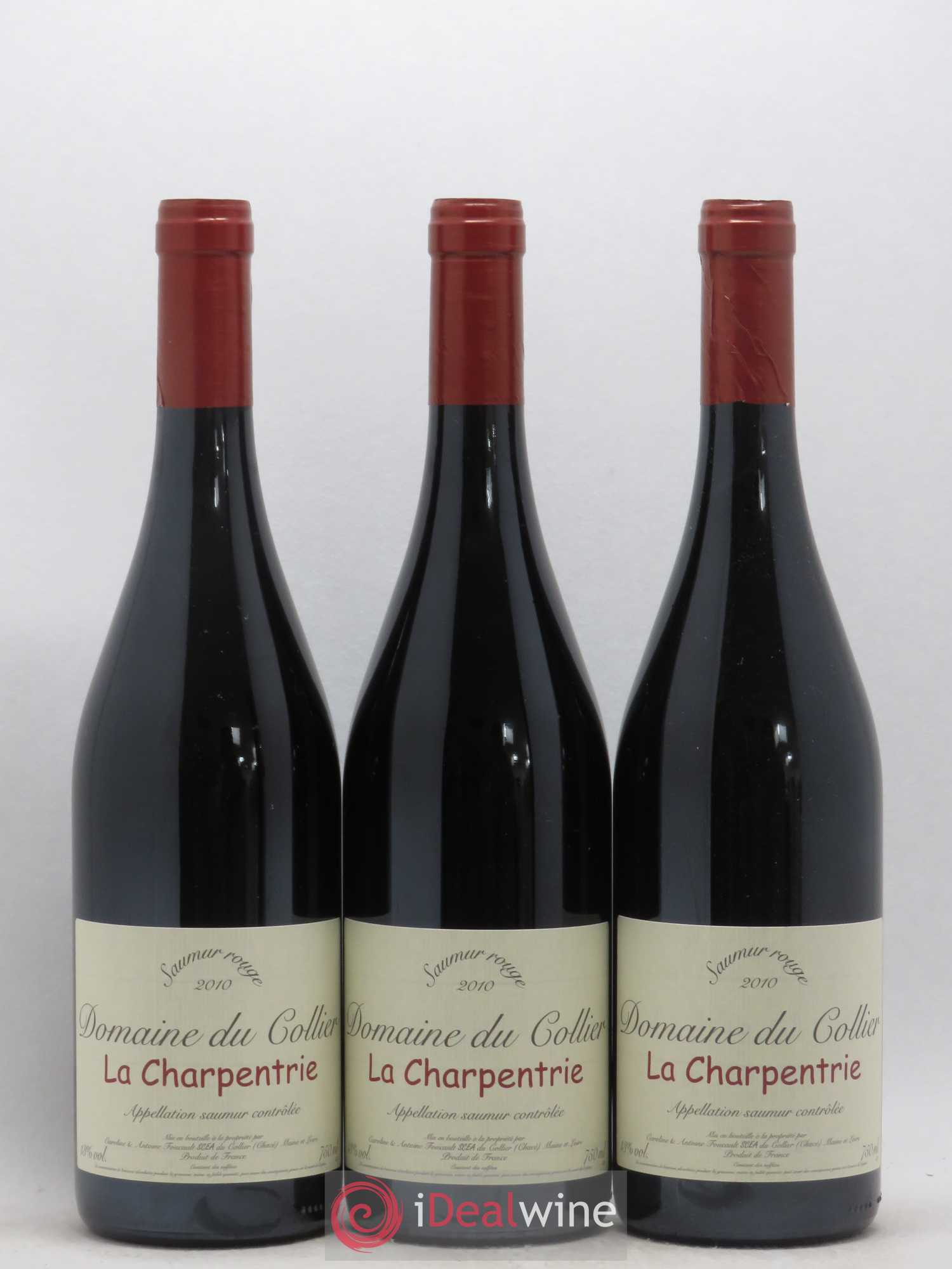 Saumur La Charpentrie Domaine du Collier 2010 - Lot de 3 bouteilles - 0