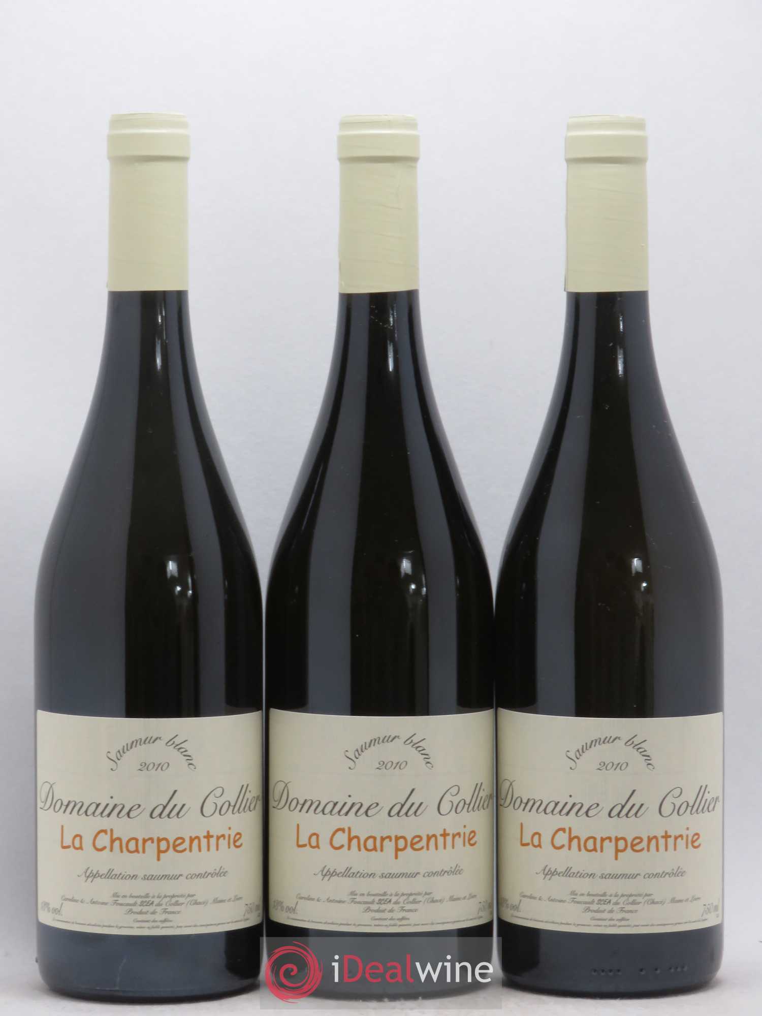 Saumur La Charpentrie Domaine du Collier 2010 - Lot de 3 bouteilles - 0