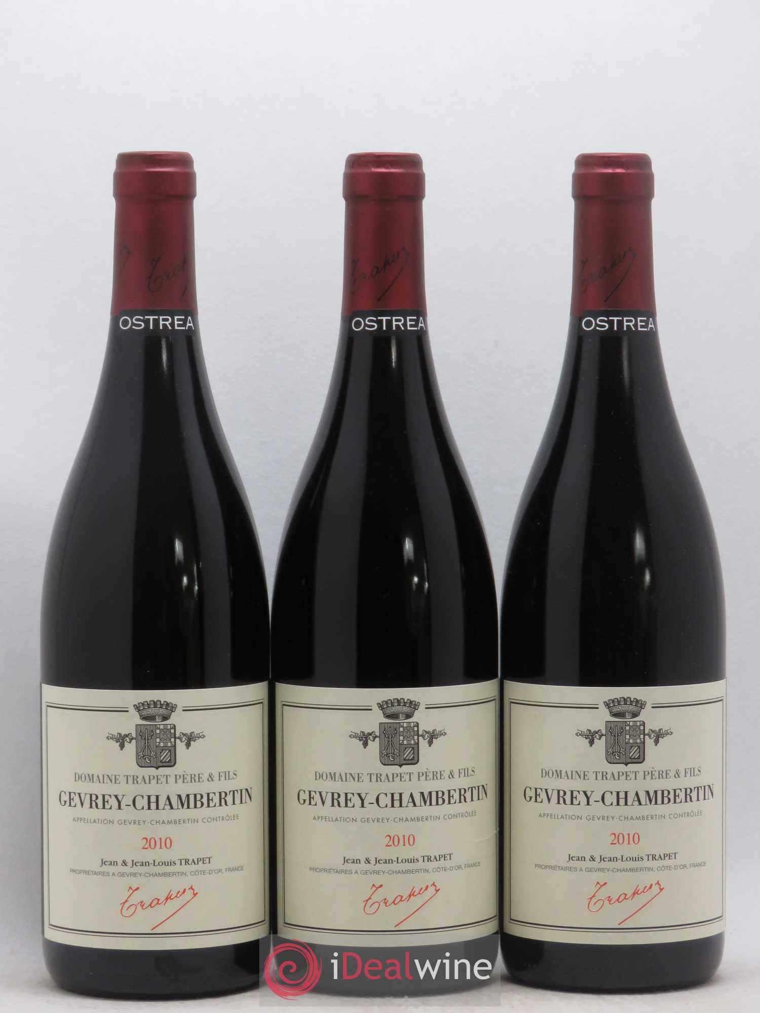 Gevrey-Chambertin Ostrea Domaine Trapet 2010 - Lot de 3 bouteilles - 0