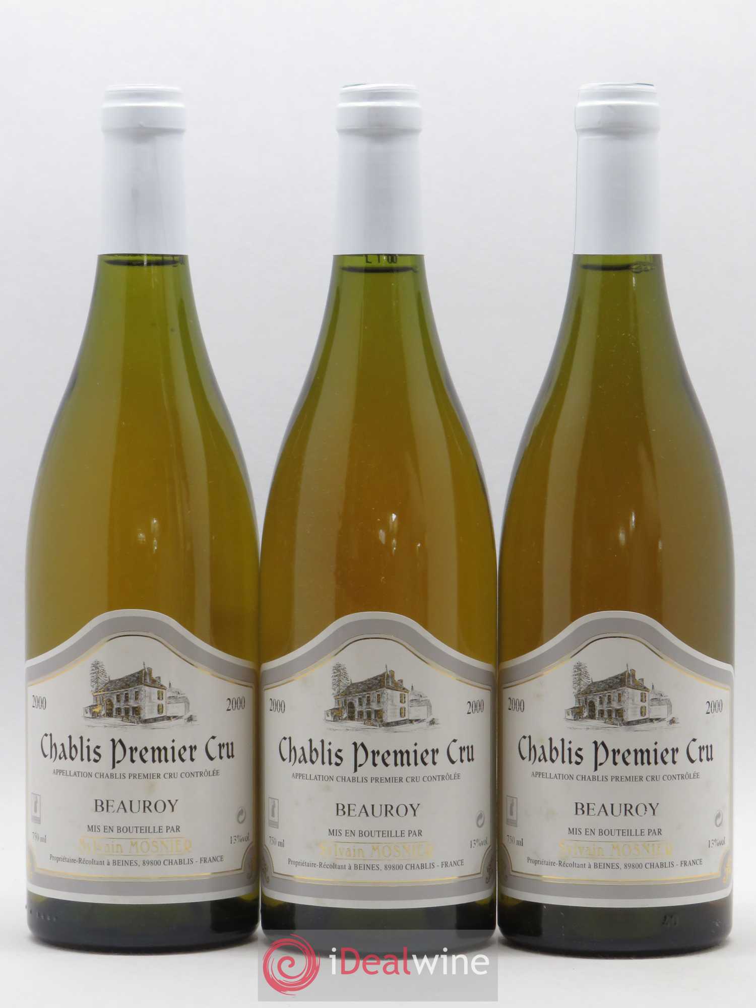 Chablis 1er Cru Beauroy Domaine Sylvain Mosnier 2000 - Posten von 6 Flaschen - 1