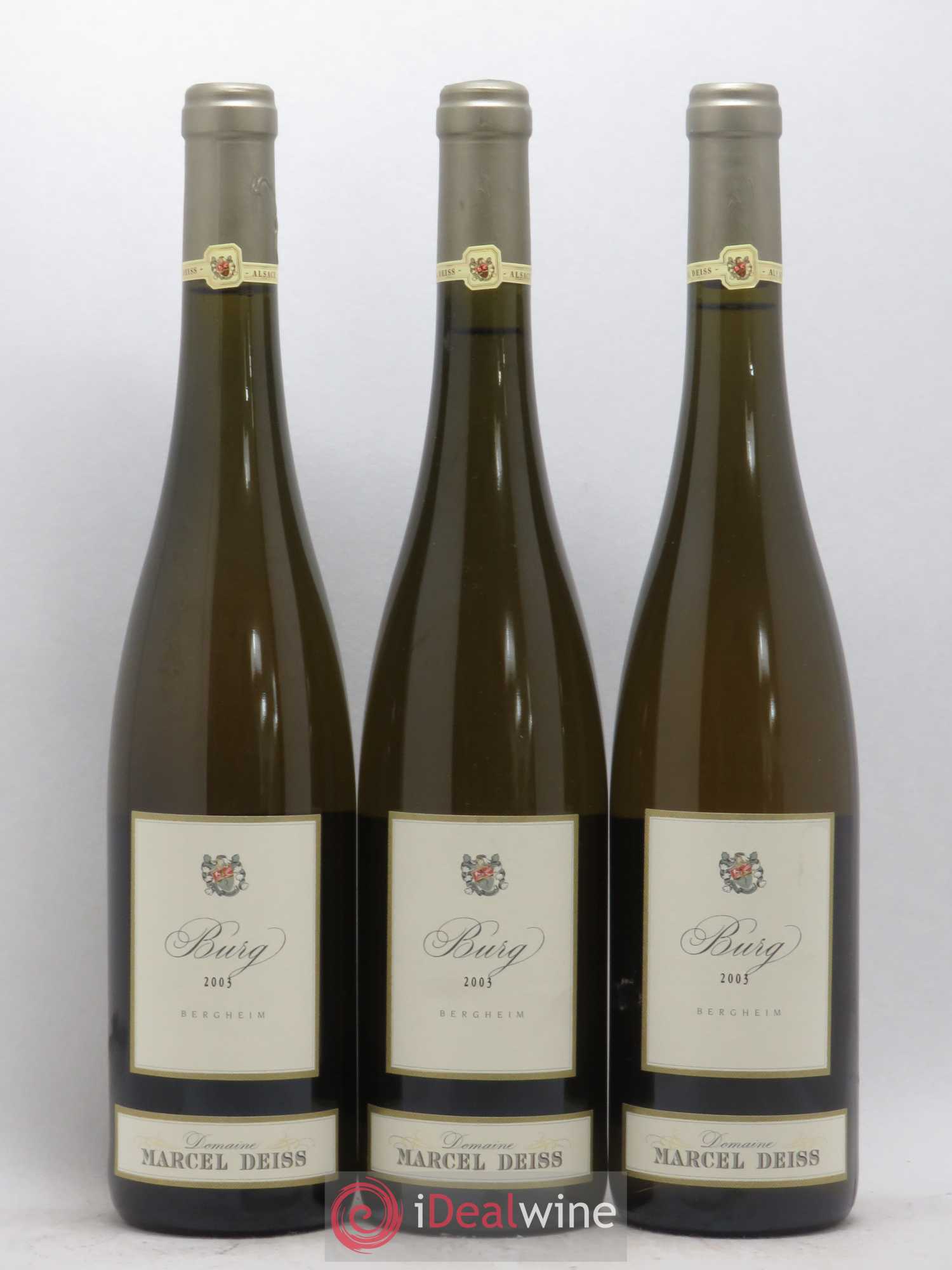 Alsace Burg Marcel Deiss (Domaine) 2003 - Lot de 6 bouteilles - 1