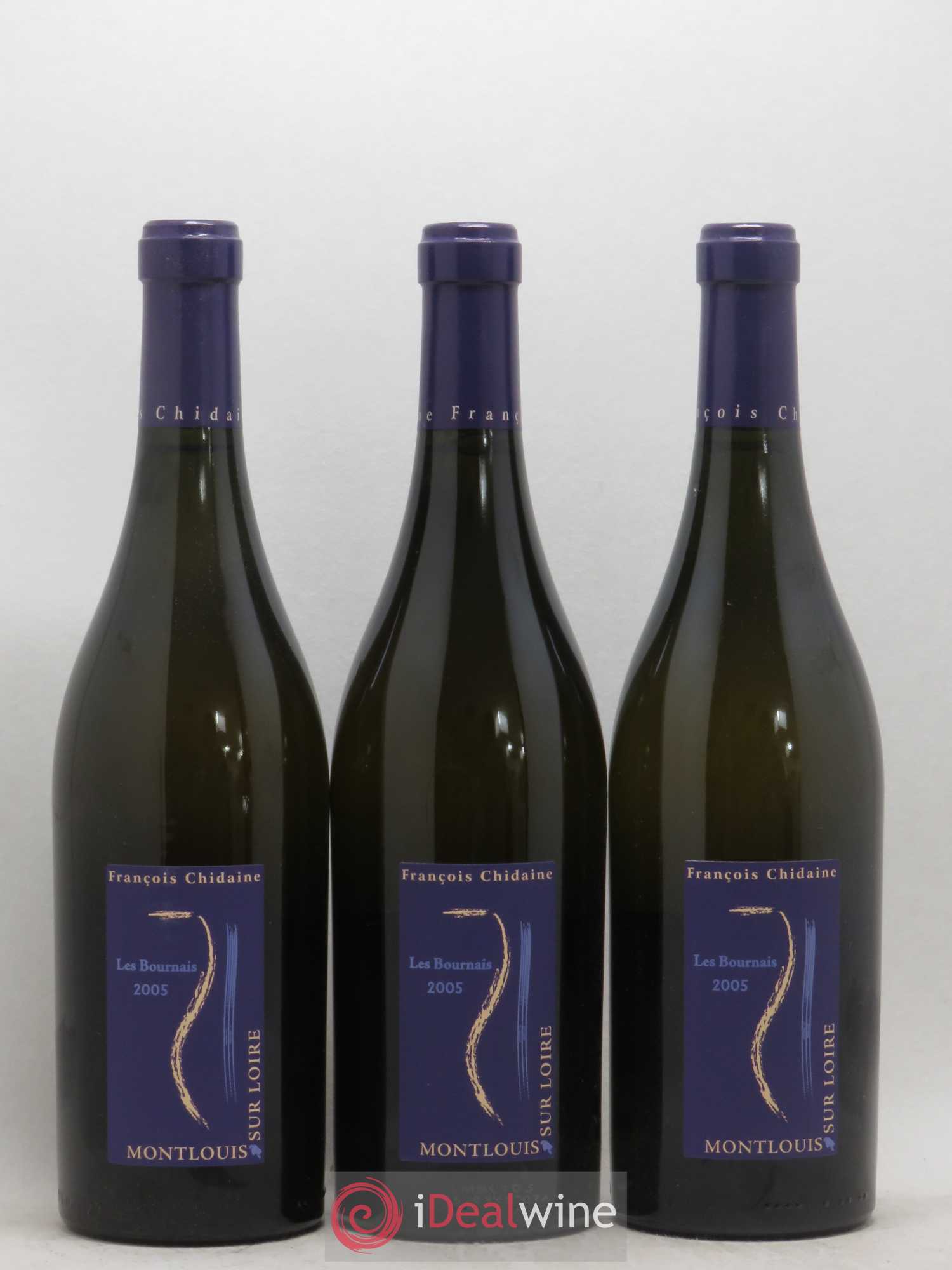 Montlouis-sur-Loire Les Bournais François Chidaine 2005 - Lot de 3 bouteilles - 0