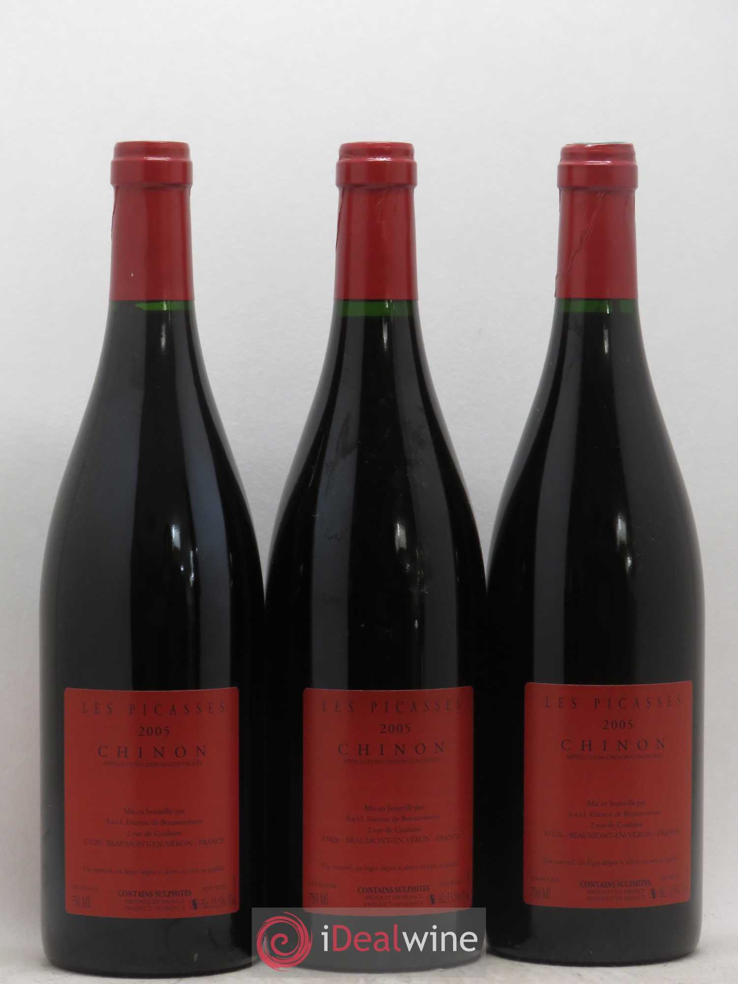 Chinon Les Picasses Château De Coulaine 2005 - Posten von 6 Flaschen - 4