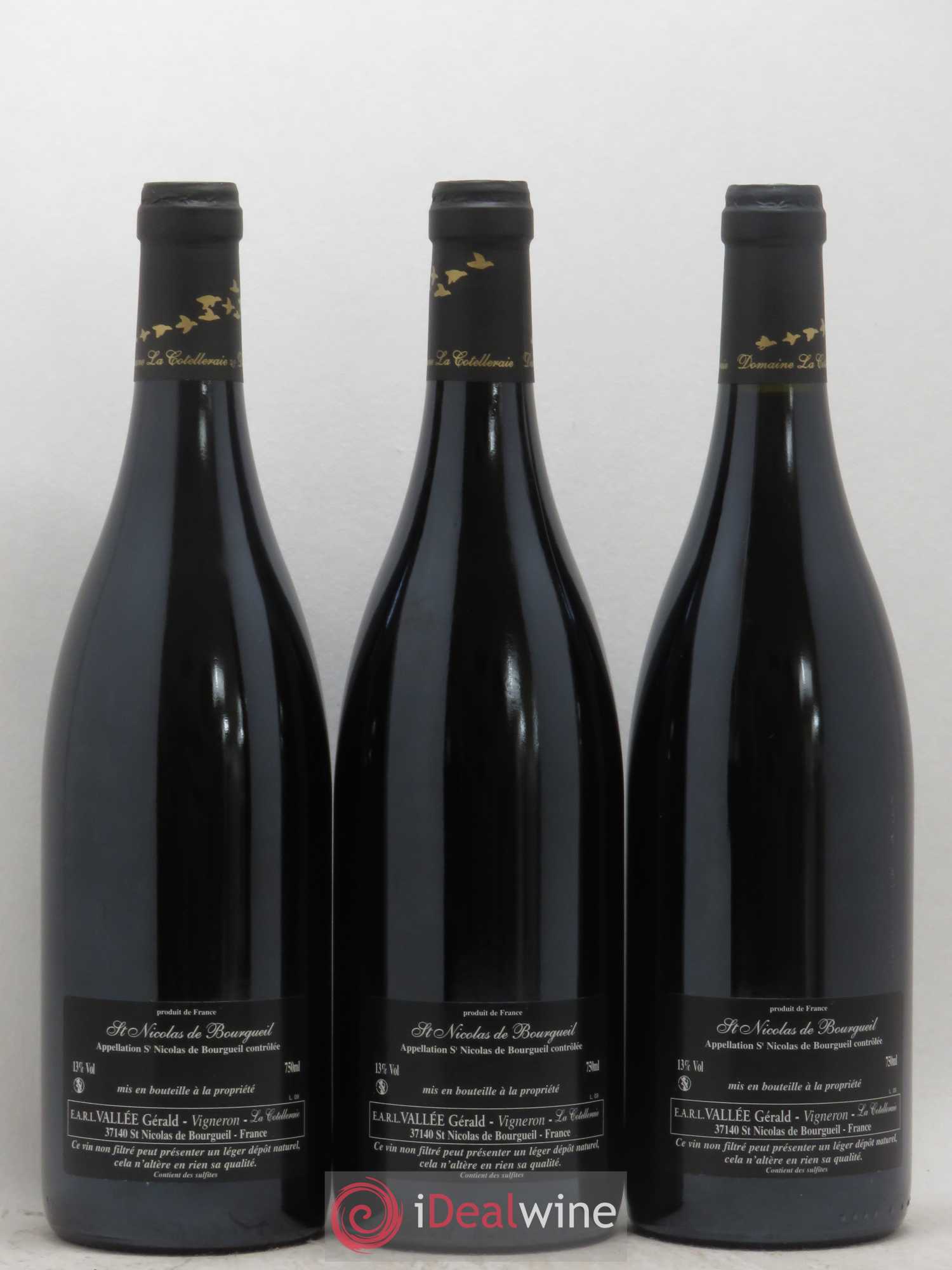 Saint-Nicolas de Bourgueil Le Vau Jaumier Domaine La Cotelleraie 2006 - Posten von 6 Flaschen - 2