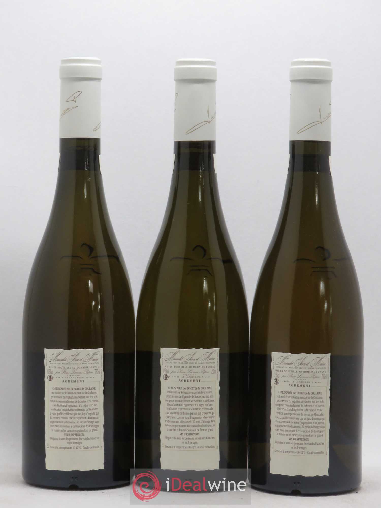 Muscadet-Sèvre-et-Maine Clos Des Noelles Cuvee Excelsior Domaine Luneau Papin 2003 - Posten von 3 Flaschen - 1