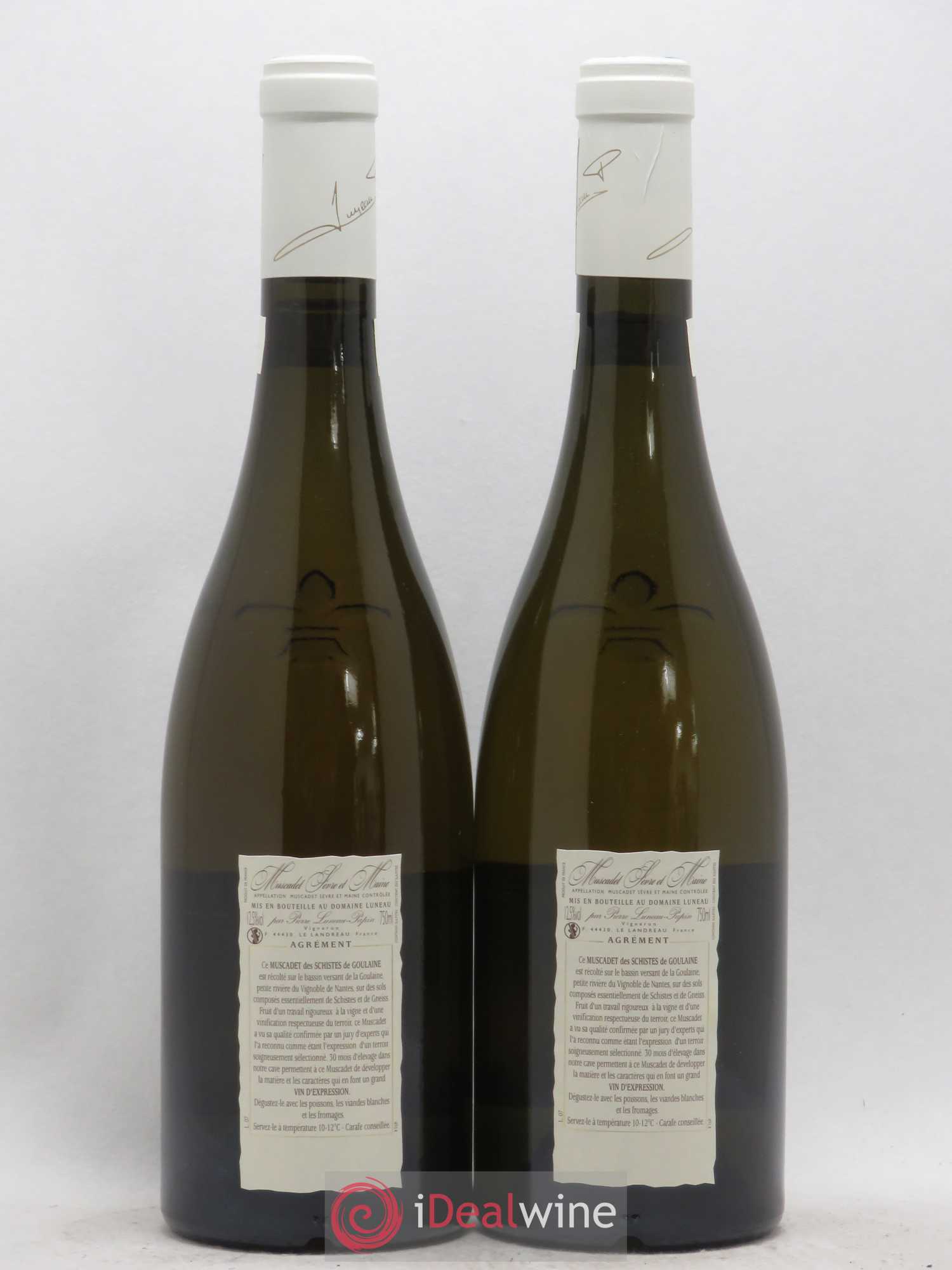 Muscadet-Sèvre-et-Maine Clos Des Noelles Cuvee Excelsior Domaine Luneau Papin 2004 - Posten von 2 Flaschen - 1