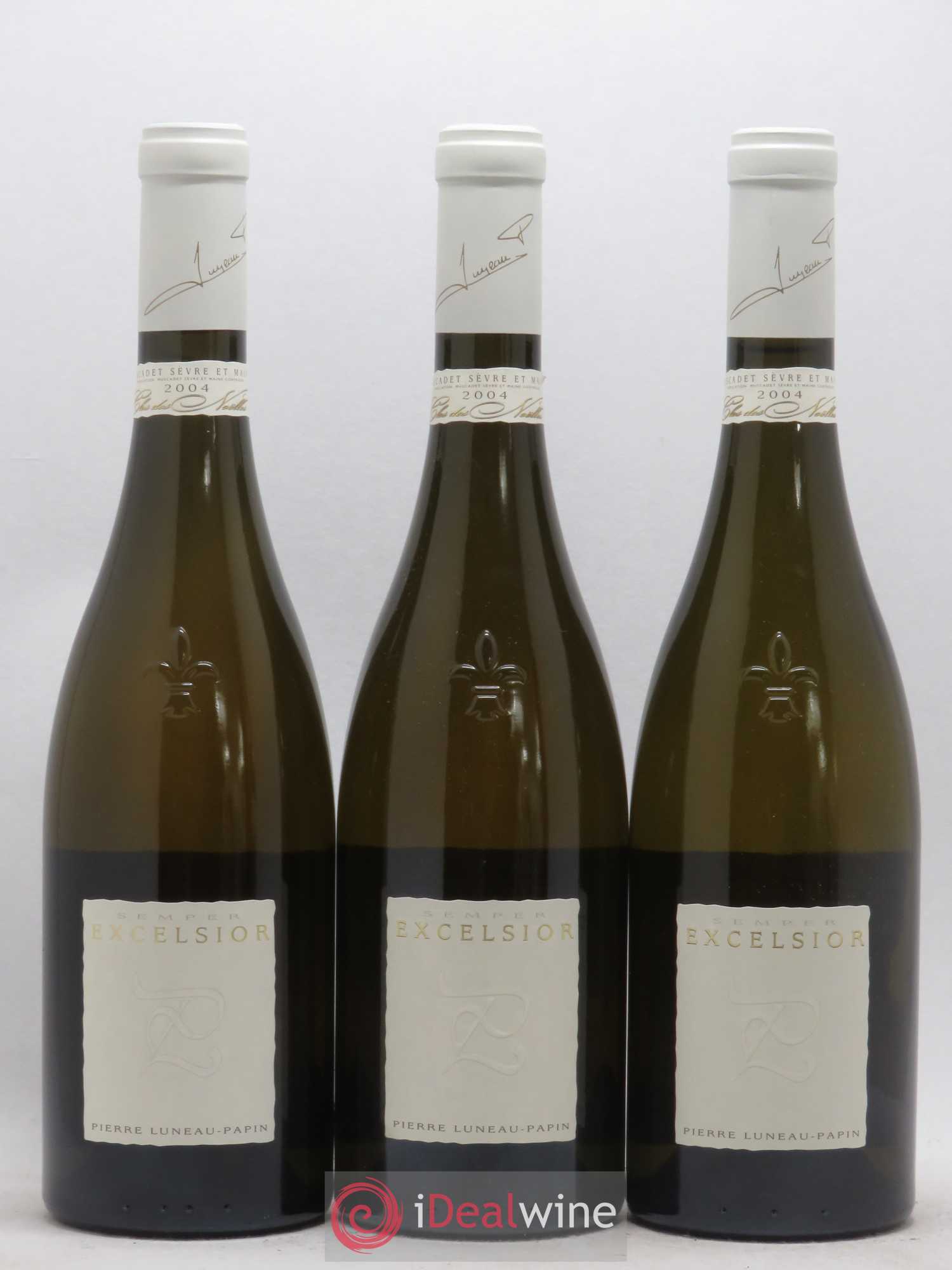 Muscadet-Sèvre-et-Maine Clos Des Noelles Cuvee Excelsior Domaine Luneau Papin 2004 - Posten von 3 Flaschen - 0