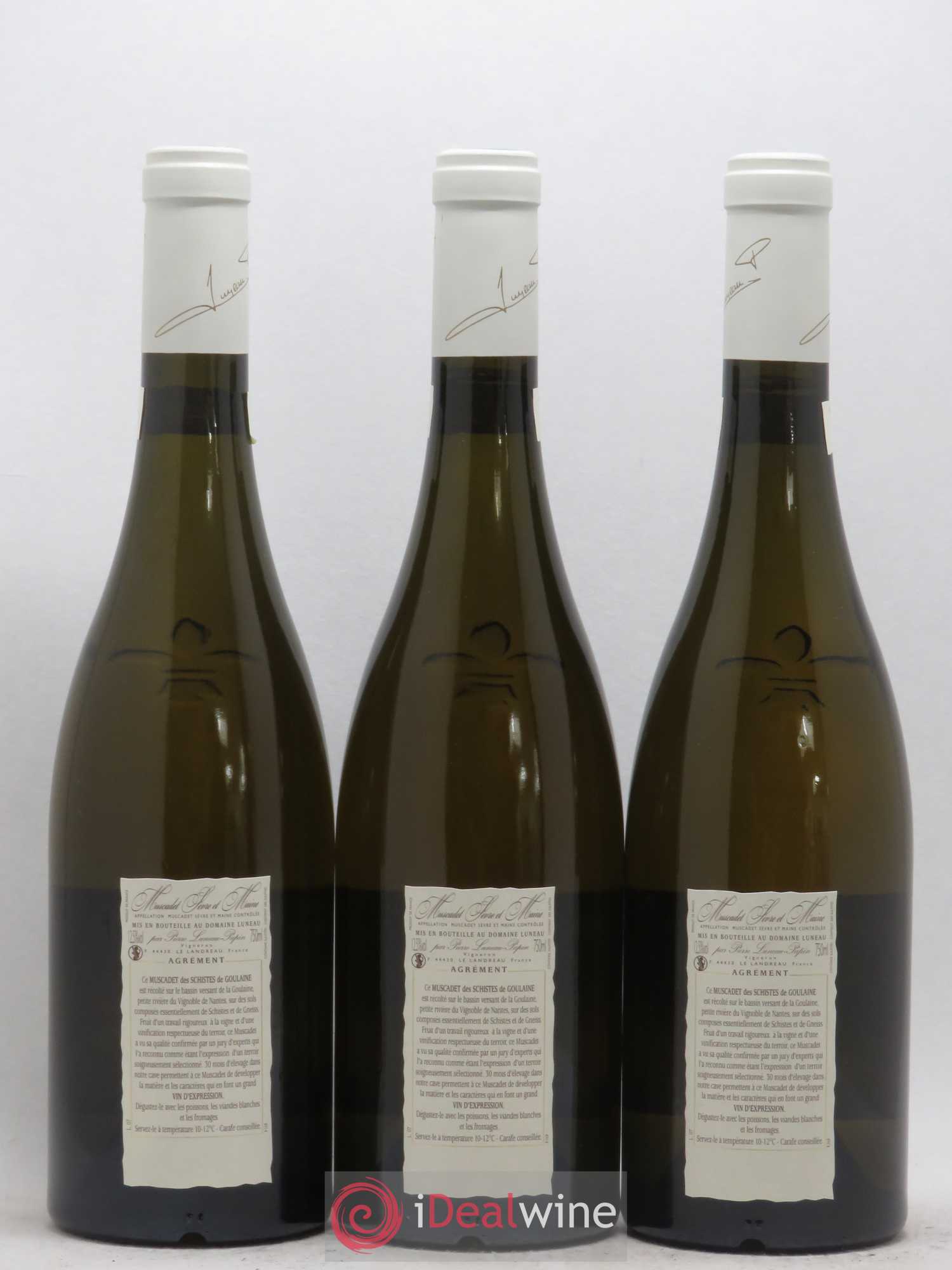 Muscadet-Sèvre-et-Maine Clos Des Noelles Cuvee Excelsior Domaine Luneau Papin 2004 - Posten von 3 Flaschen - 1