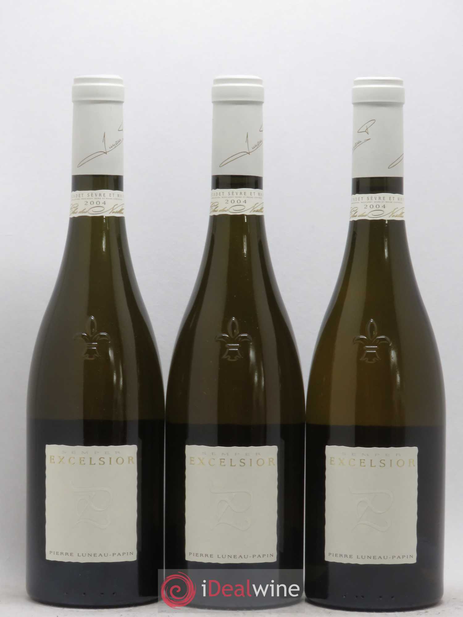 Muscadet-Sèvre-et-Maine Clos Des Noelles Cuvee Excelsior Domaine Luneau Papin 2004 - Posten von 3 Flaschen - 0