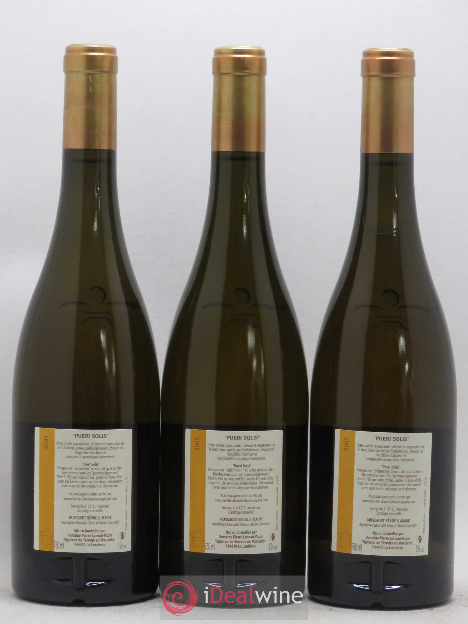 Muscadet-Sèvre-et-Maine Pueri Solis Luneau-Papin 2005 - Lot de 6 bouteilles - 4