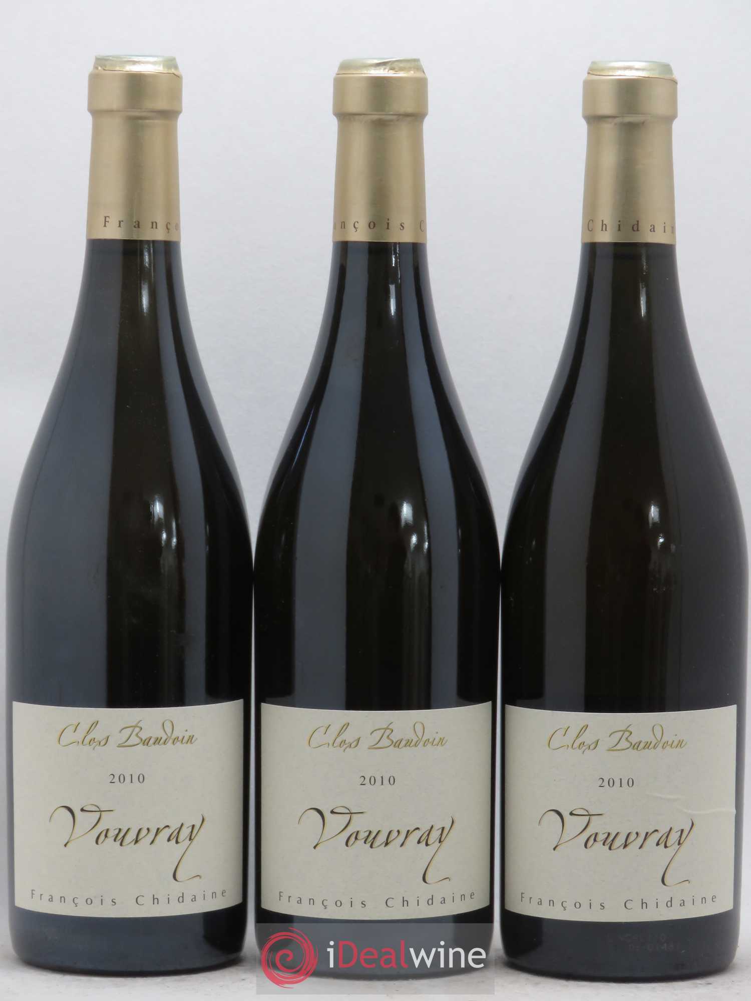 Vouvray Clos Baudoin Domaine François Chidaine 2010 - Posten von 6 Flaschen - 2