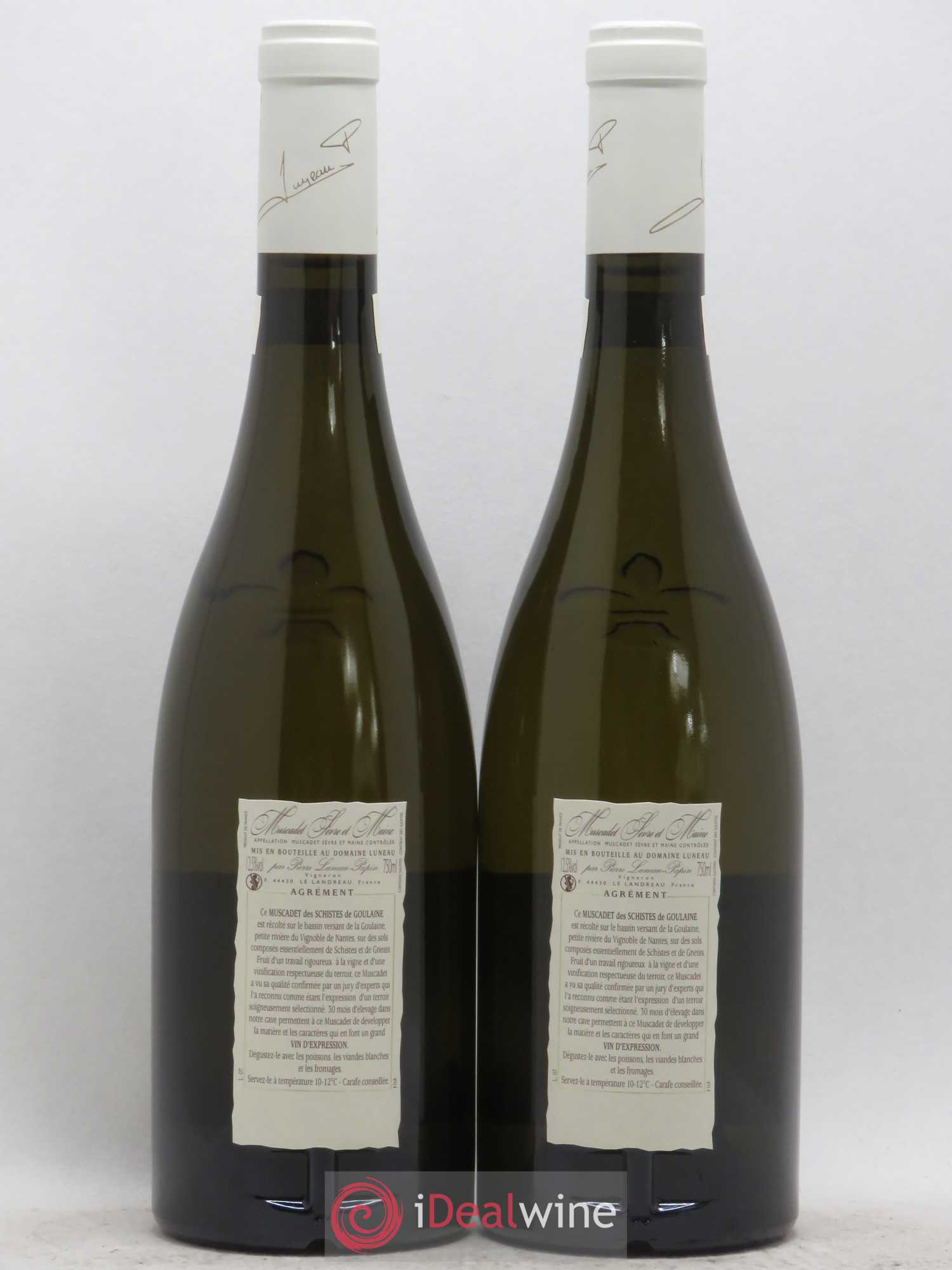 Muscadet-Sèvre-et-Maine Clos Des Noelles Cuvee Excelsior Domaine Luneau Papin 2006 - Posten von 2 Flaschen - 1