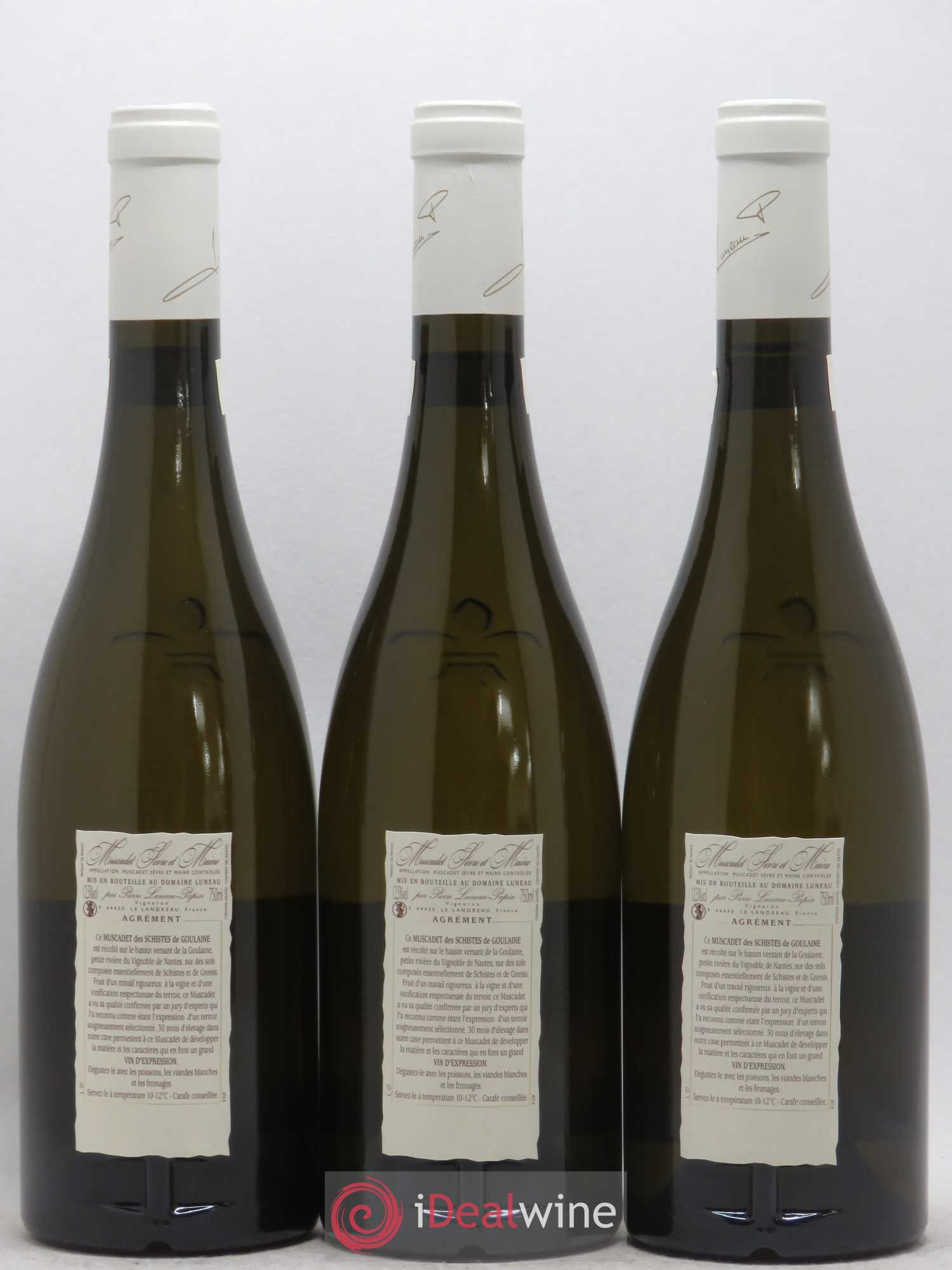 Muscadet-Sèvre-et-Maine Clos Des Noelles Cuvee Excelsior Domaine Luneau Papin 2006 - Posten von 3 Flaschen - 1
